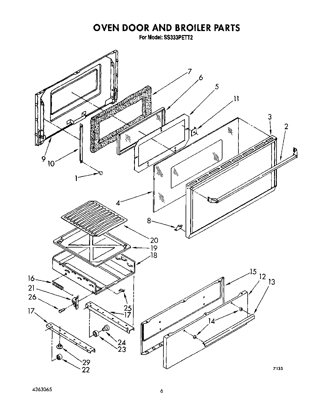 05 - OVEN DOOR AND BROILER