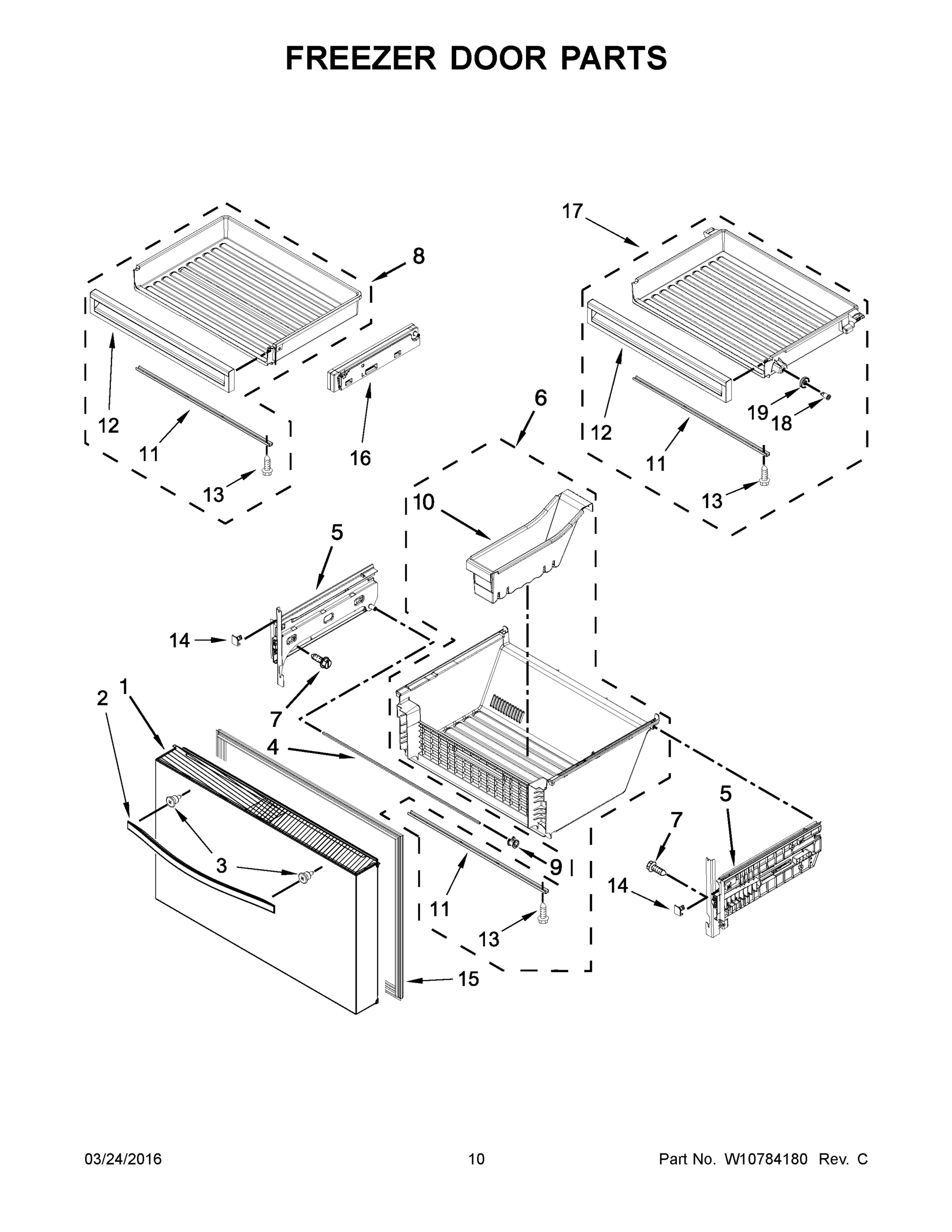 06 - FREEZER DOOR PARTS