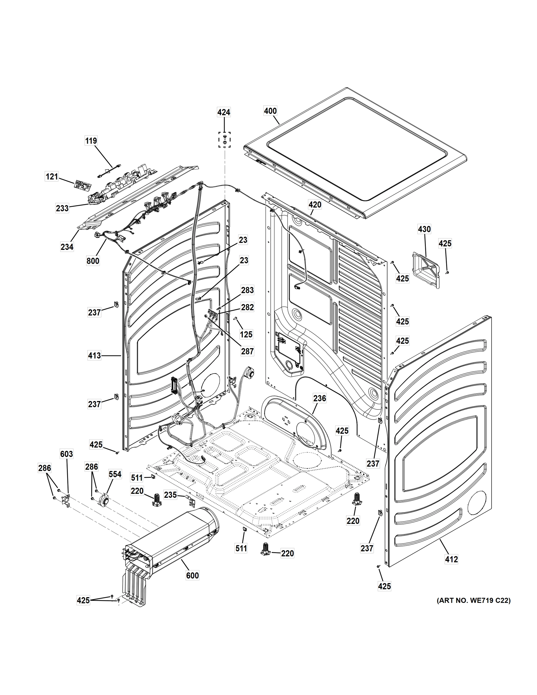 CABINET & TOP PANEL