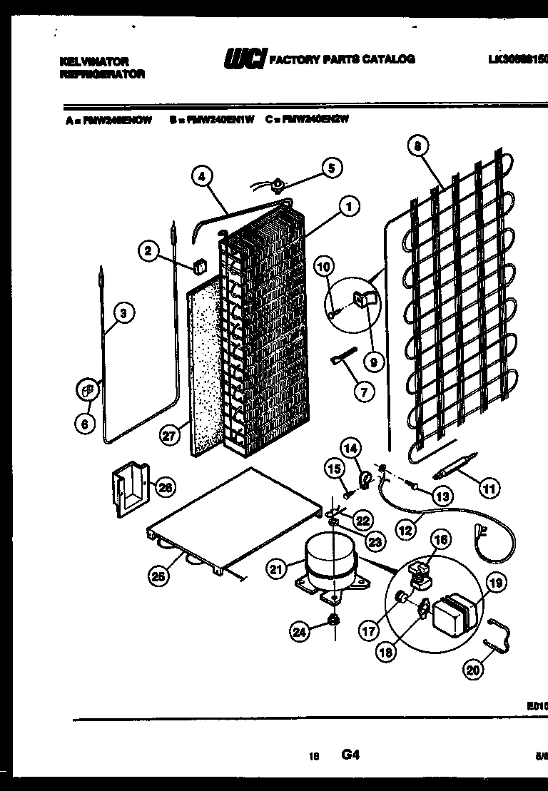 10 - SYSTEM AND AUTOMATIC DEFROST PARTS