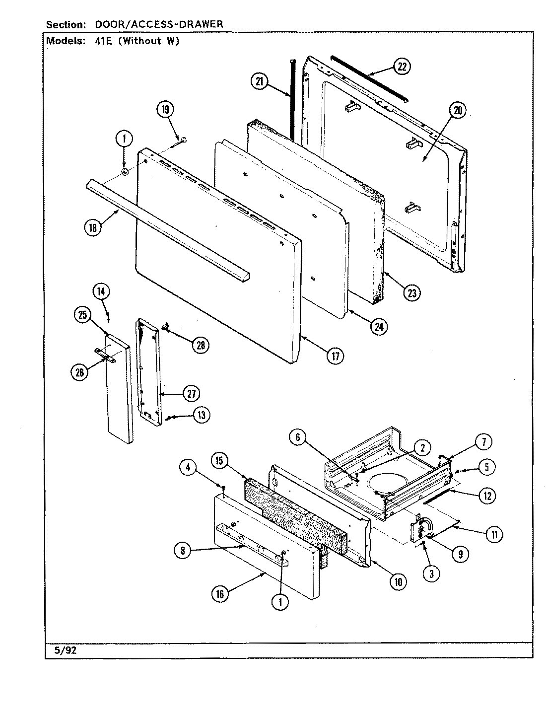03 - DOOR/ACCESS DRAWER