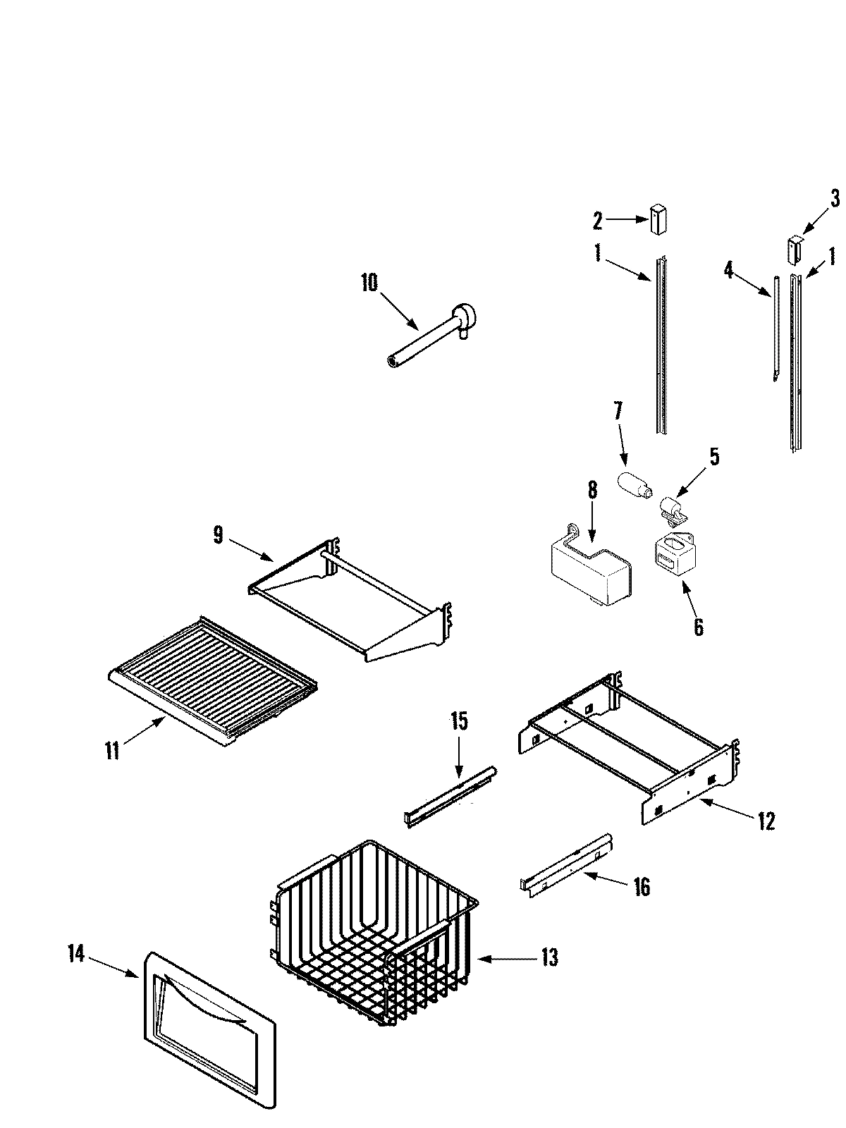 10 - SHELVES & ACCESSORIES (FREEZER)