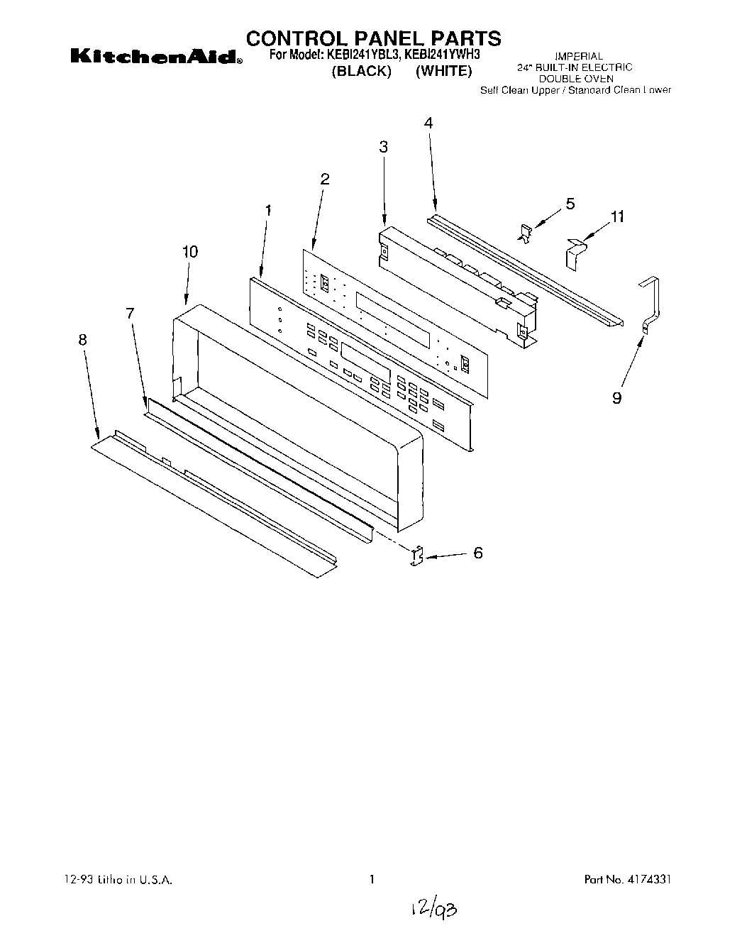 01 - CONTROL PANEL, LITERATURE