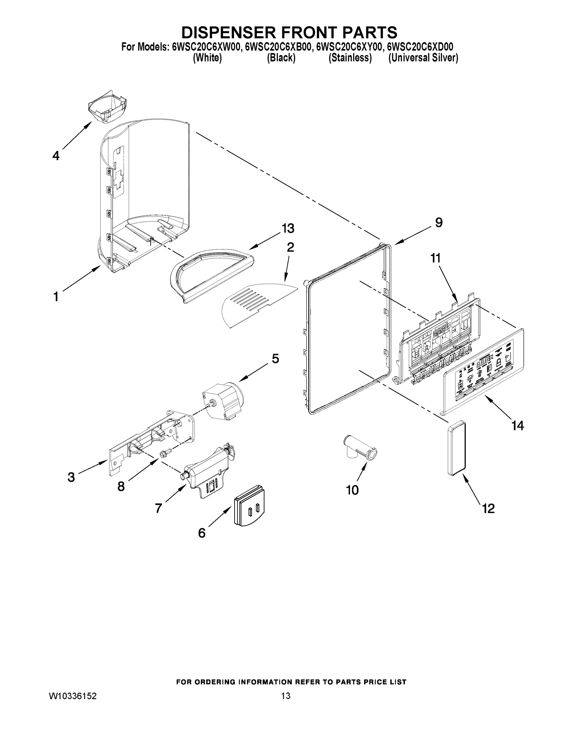 08 - DISPENSER FRONT PARTS
