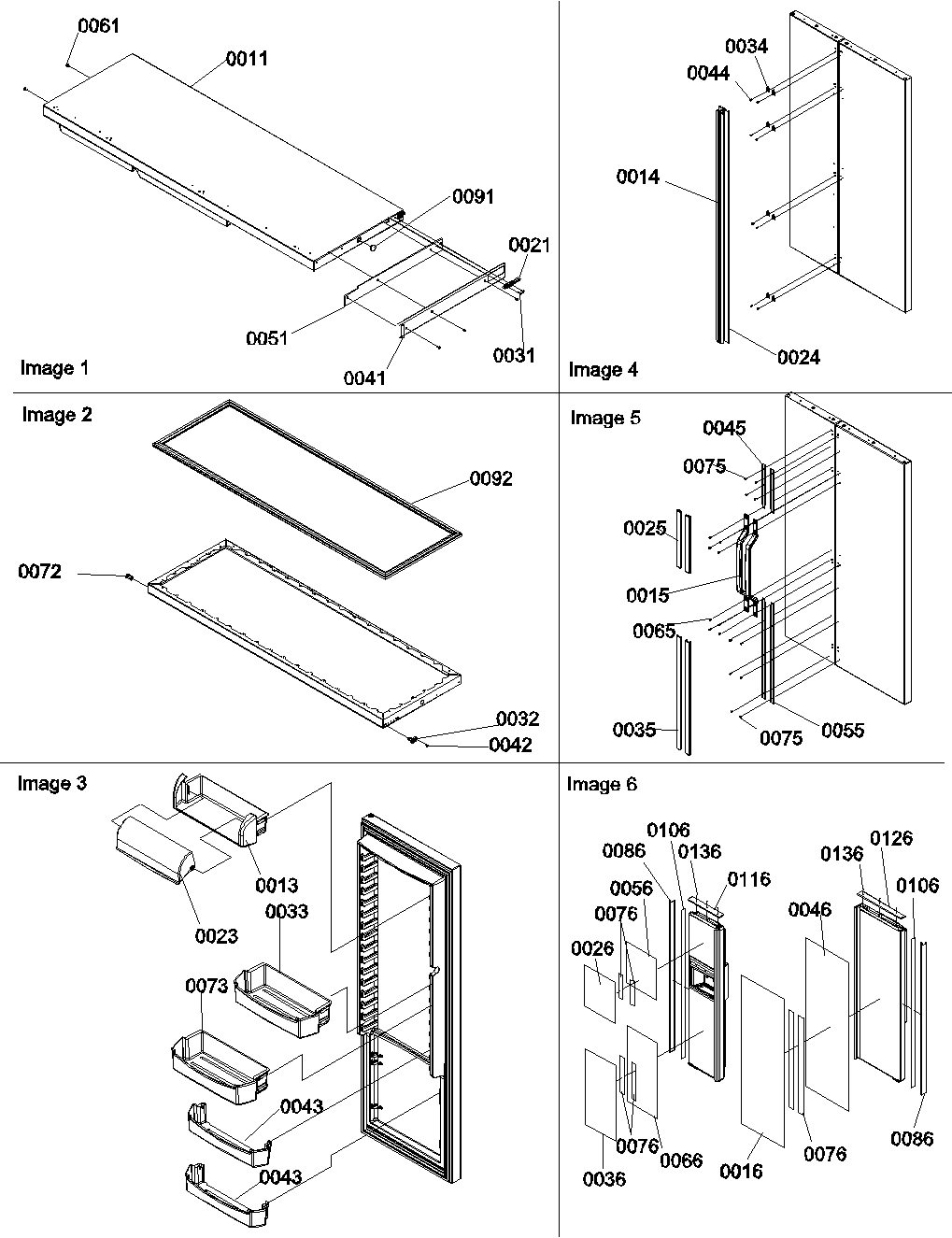12 - Refr. Door, Trim and Handles