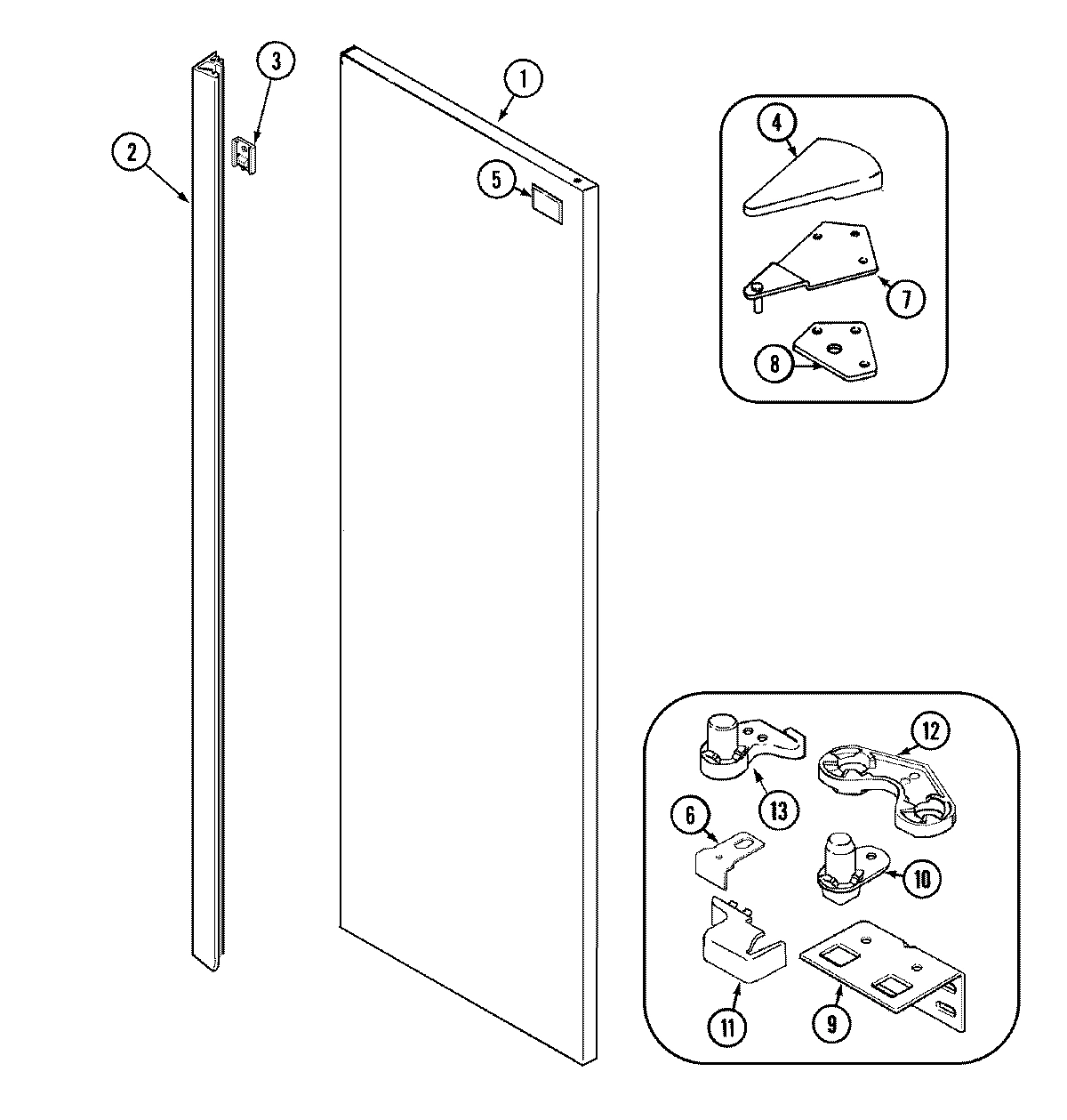 08 - FRESH FOOD OUTER DOOR (MSD2756GES)