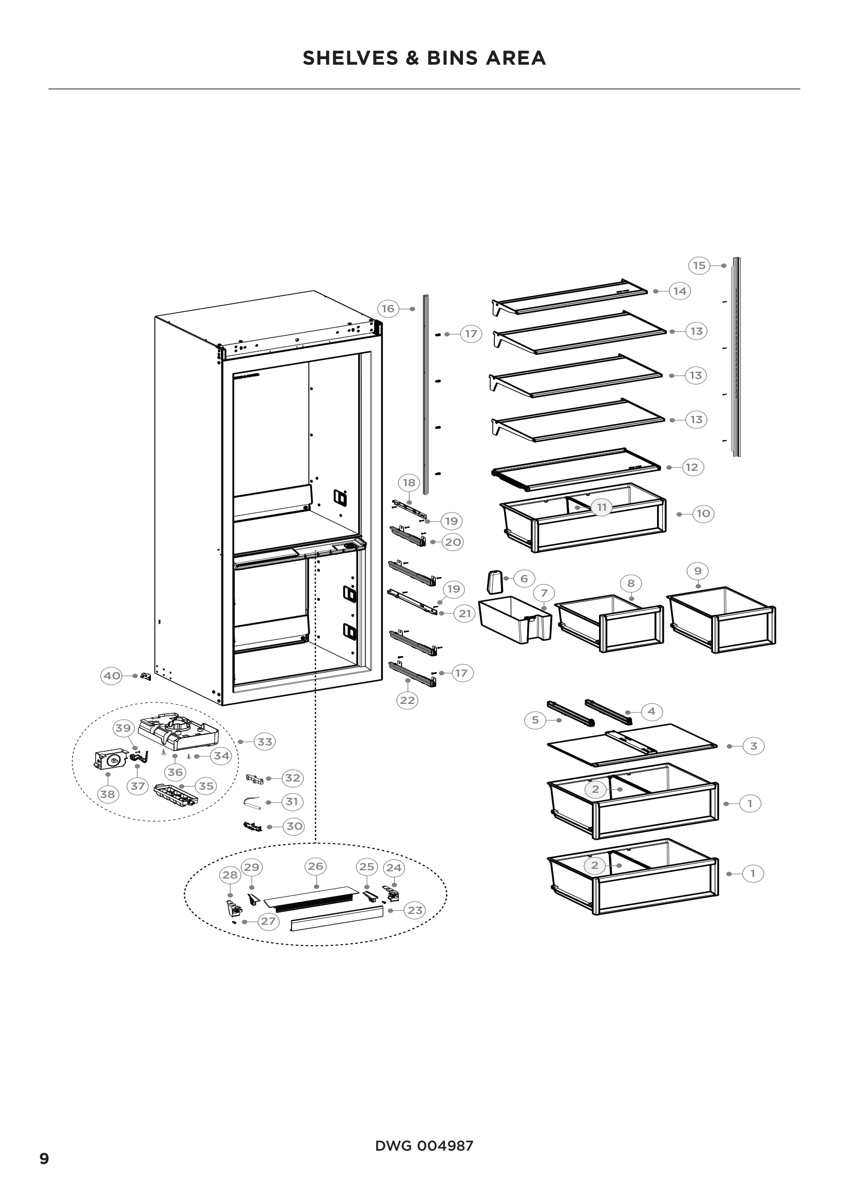 SHELVES & BINS AREA