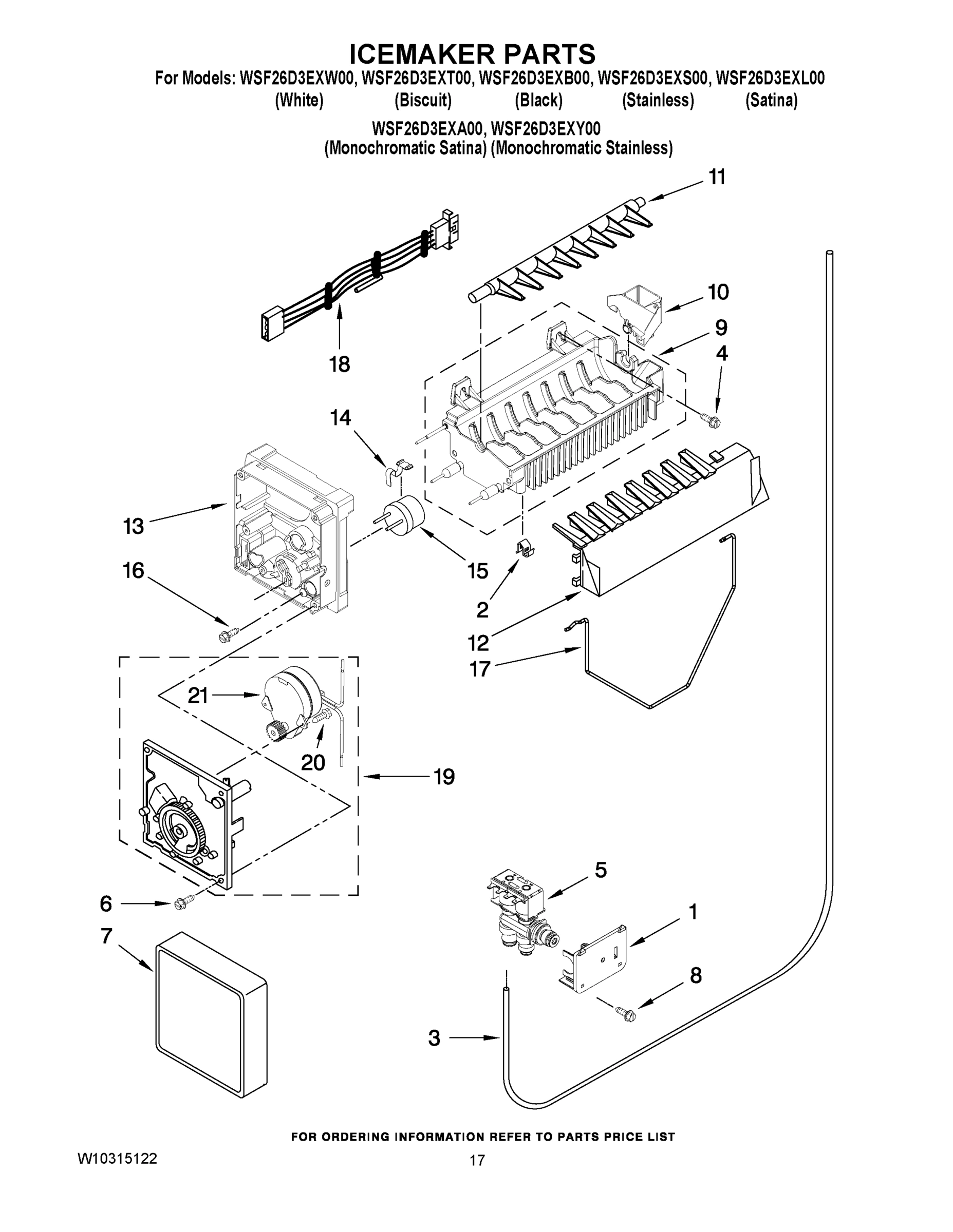 10 - ICEMAKER PARTS