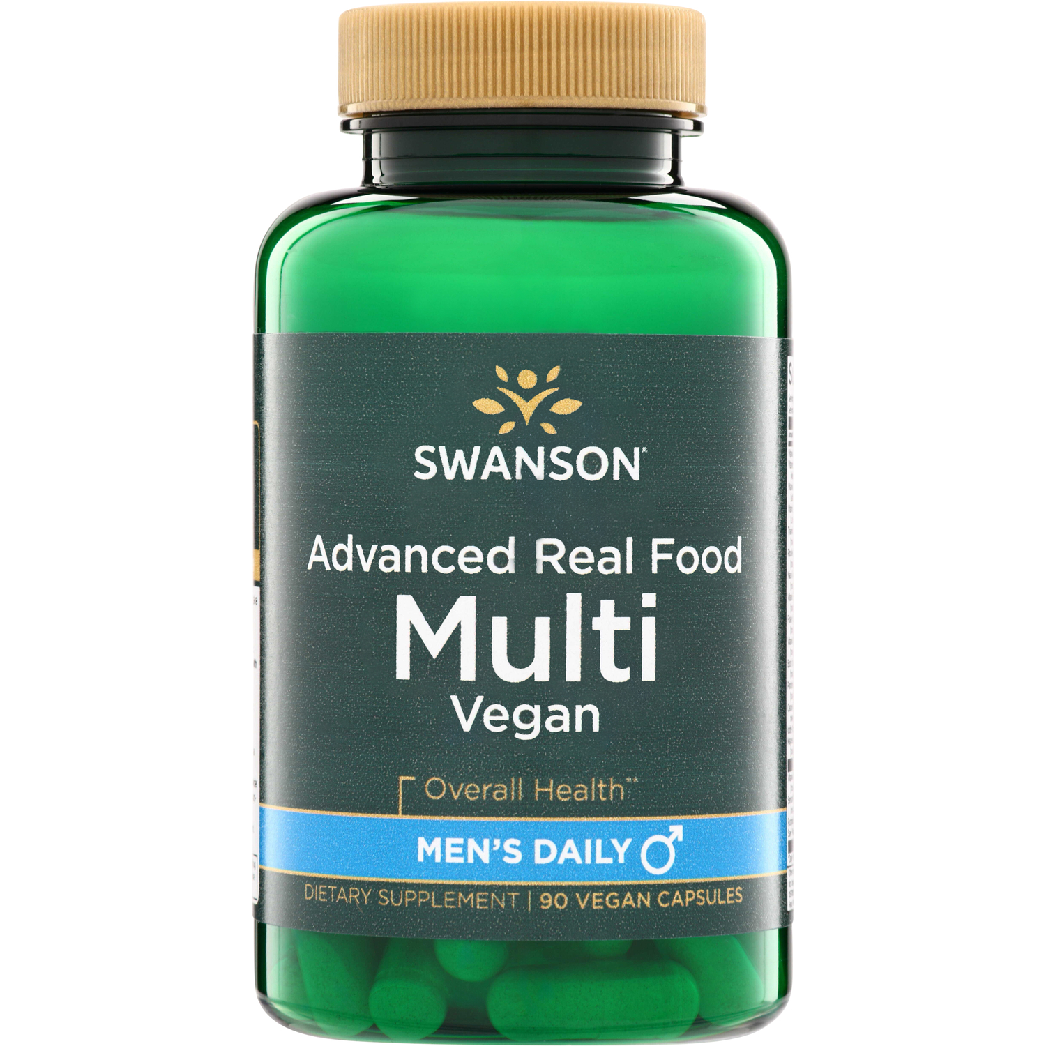 Swanson Vitamins Advanced Real Food Multi Vegan - Men's Daily Vitamin | 90 Vegan Caps