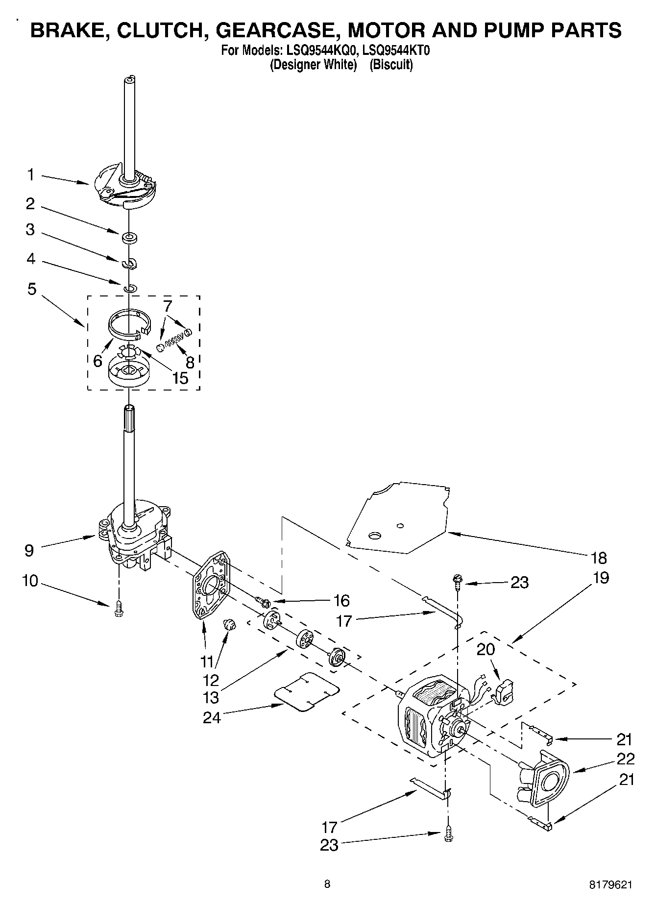 05 - BRAKE, CLUTCH, GEARCASE, MOTOR & PUMP