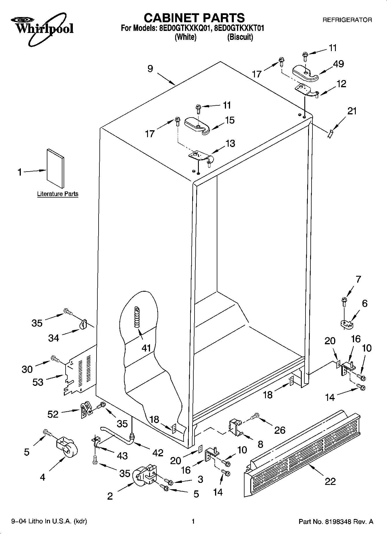 01 - CABINET PARTS