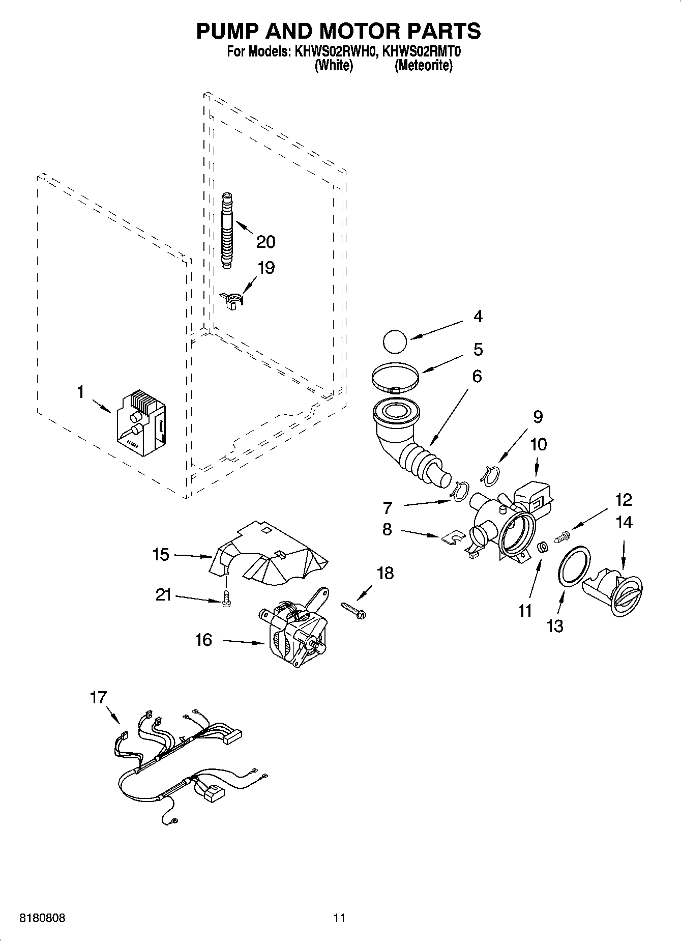 06 - PUMP AND MOTOR PARTS, OPTIONAL PARTS (NOT INCLUDED)
