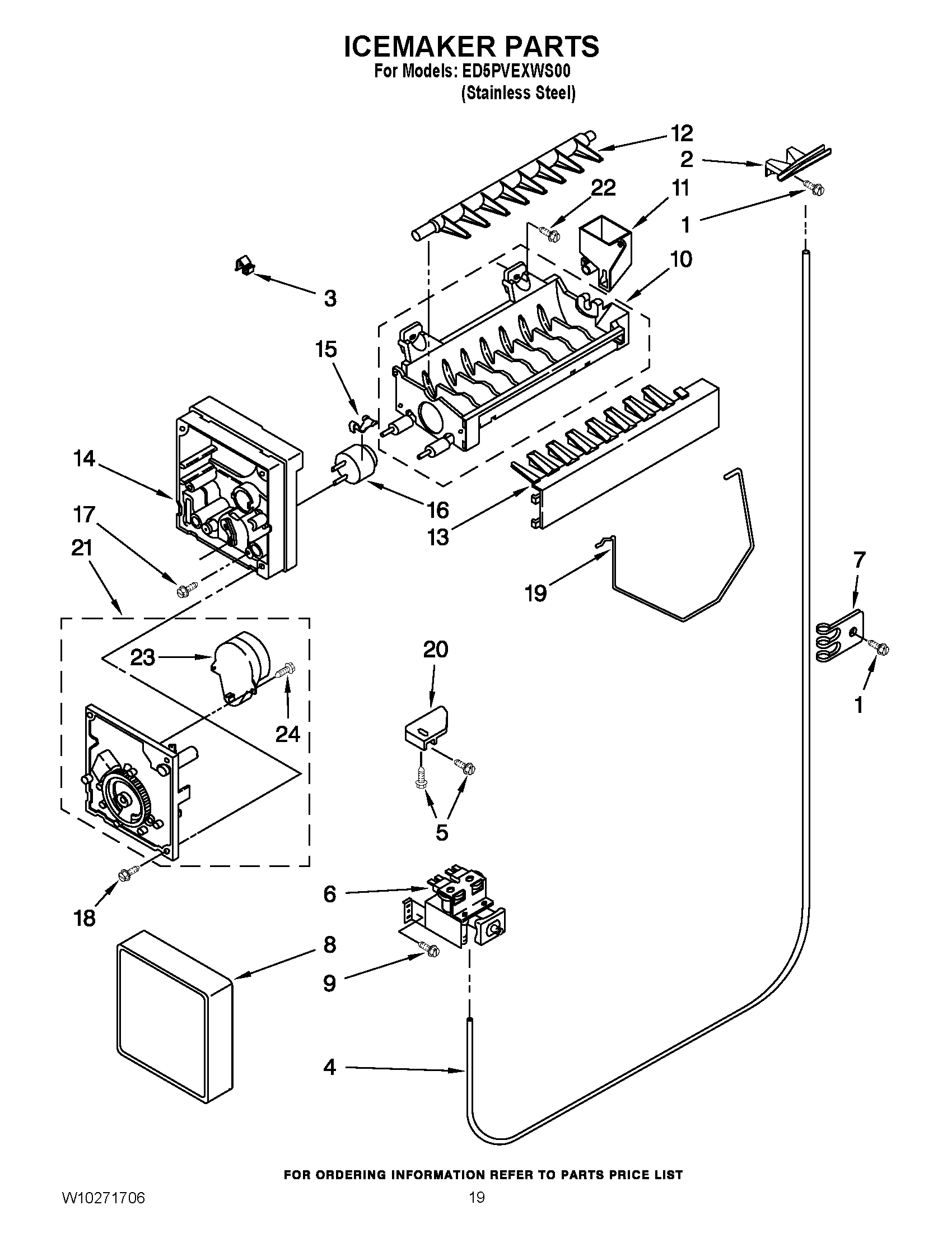 12 - ICEMAKER PARTS