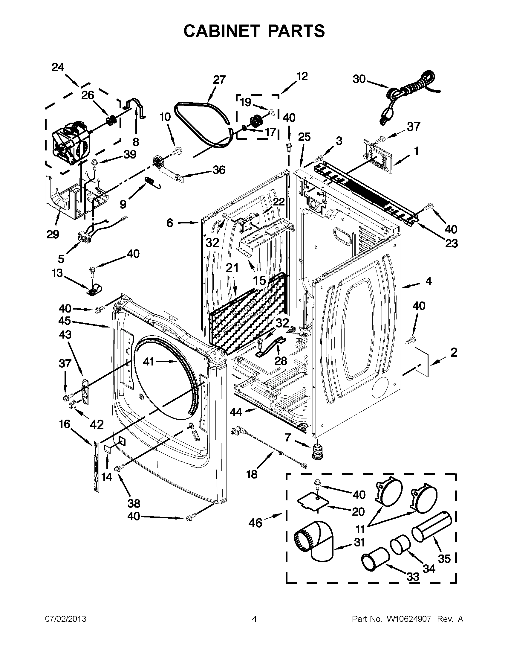 02 - CABINET PARTS