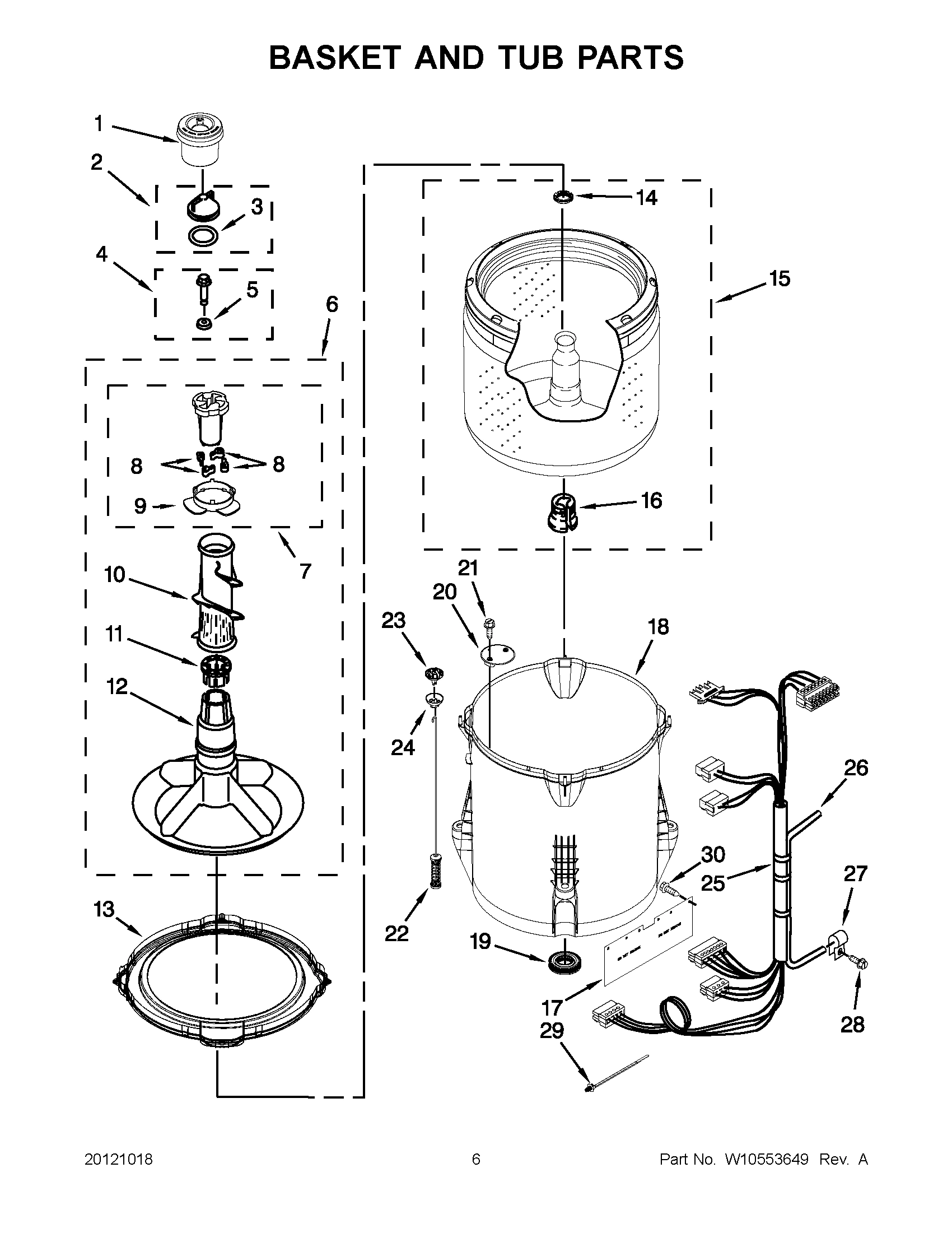 03 - BASKET AND TUB PARTS