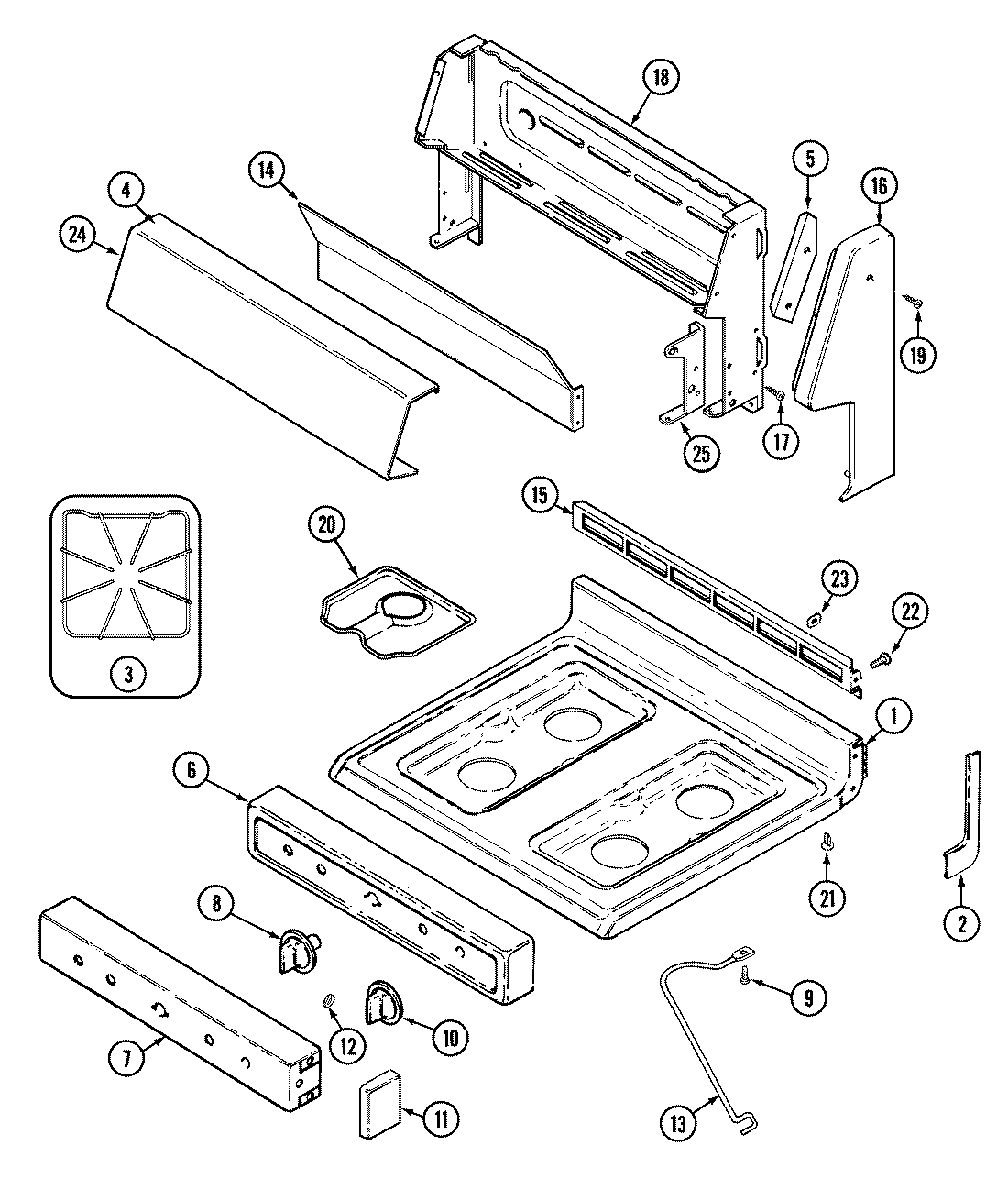 04 - TOP ASSEMBLY/CONTROL PANEL