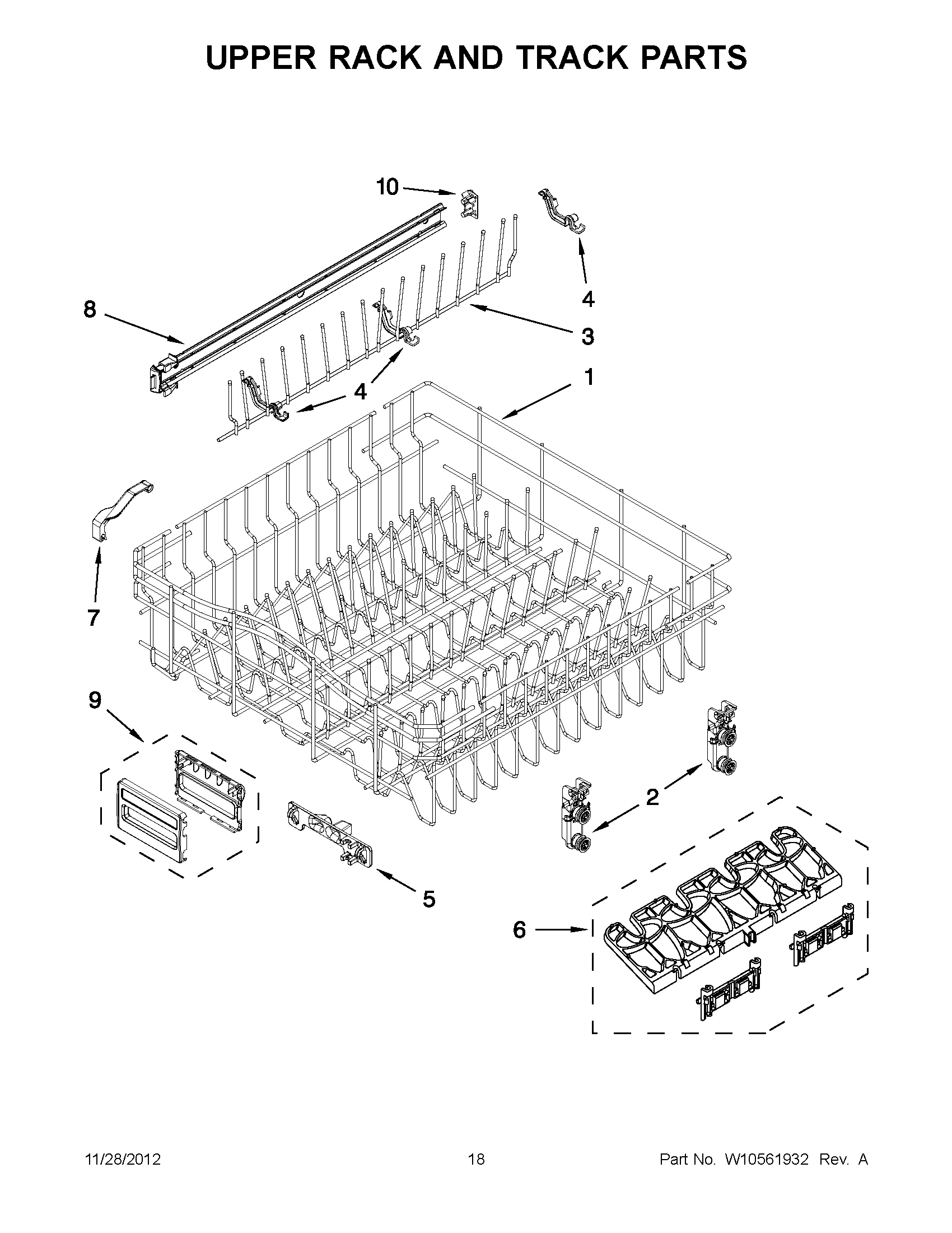 09 - UPPER RACK AND TRACK PARTS