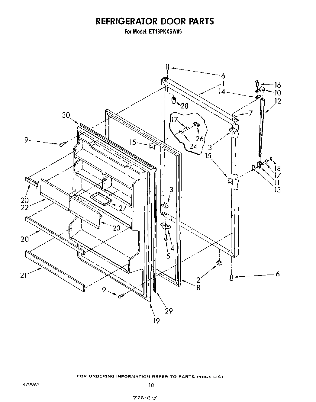 08 - REFRIGERATOR DOOR , NOT ILLUSTRATED