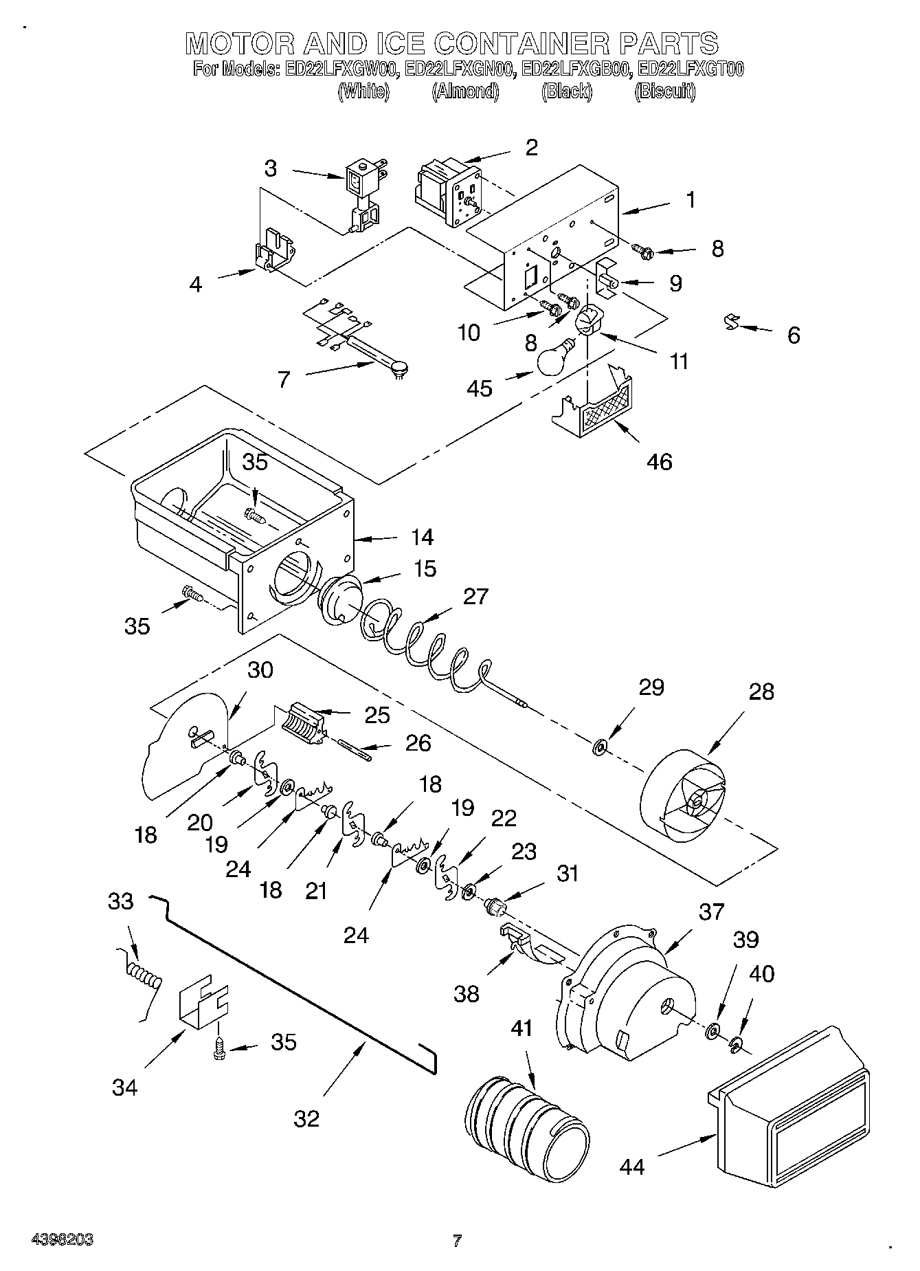 06 - MOTOR AND ICE CONTAINER