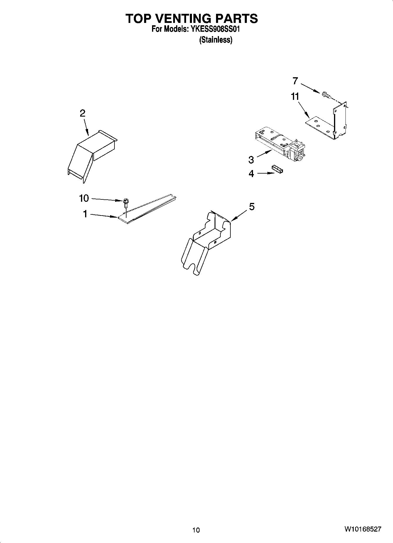 07 - TOP VENTING PARTS, OPTIONAL PARTS (NOT INCLUDED)