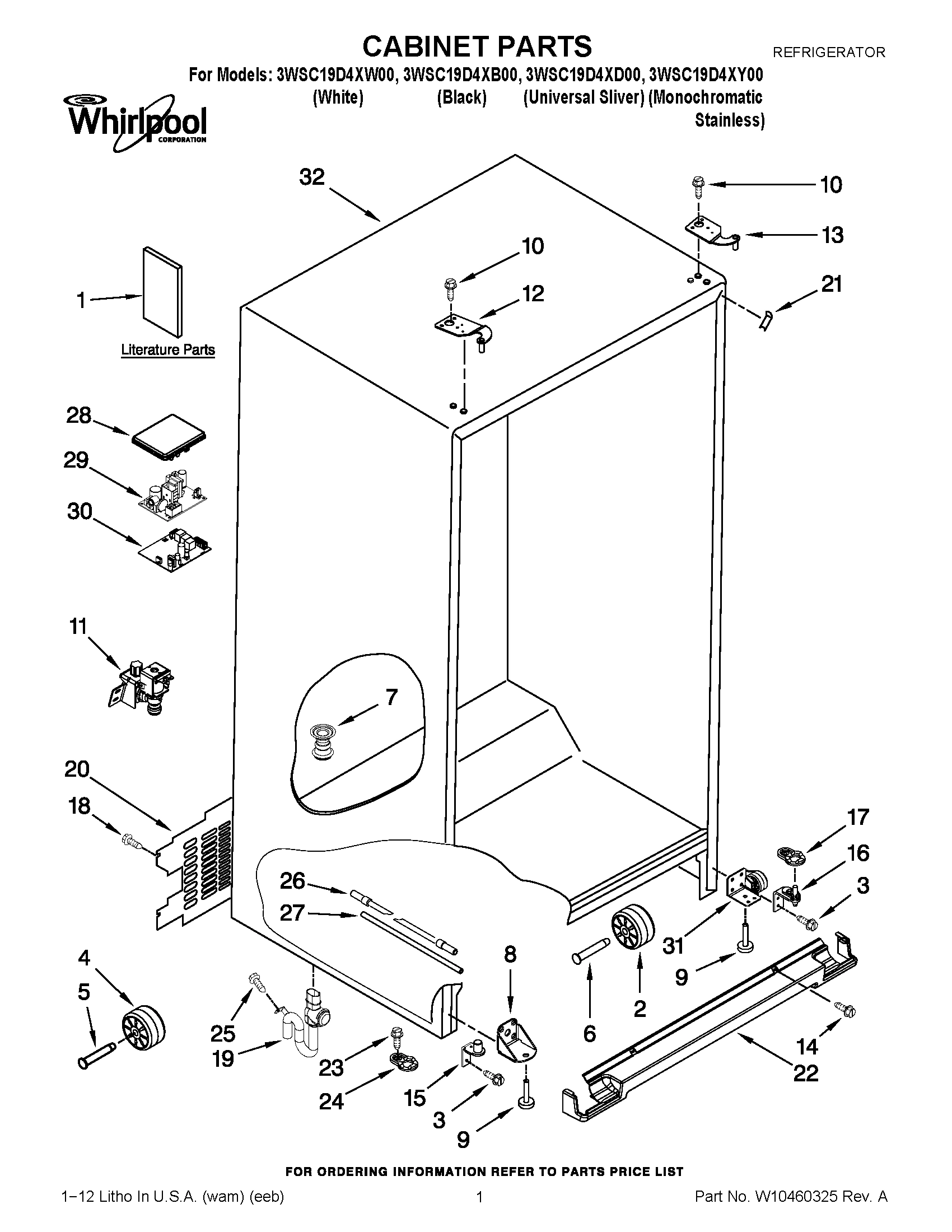 01 - CABINET PARTS