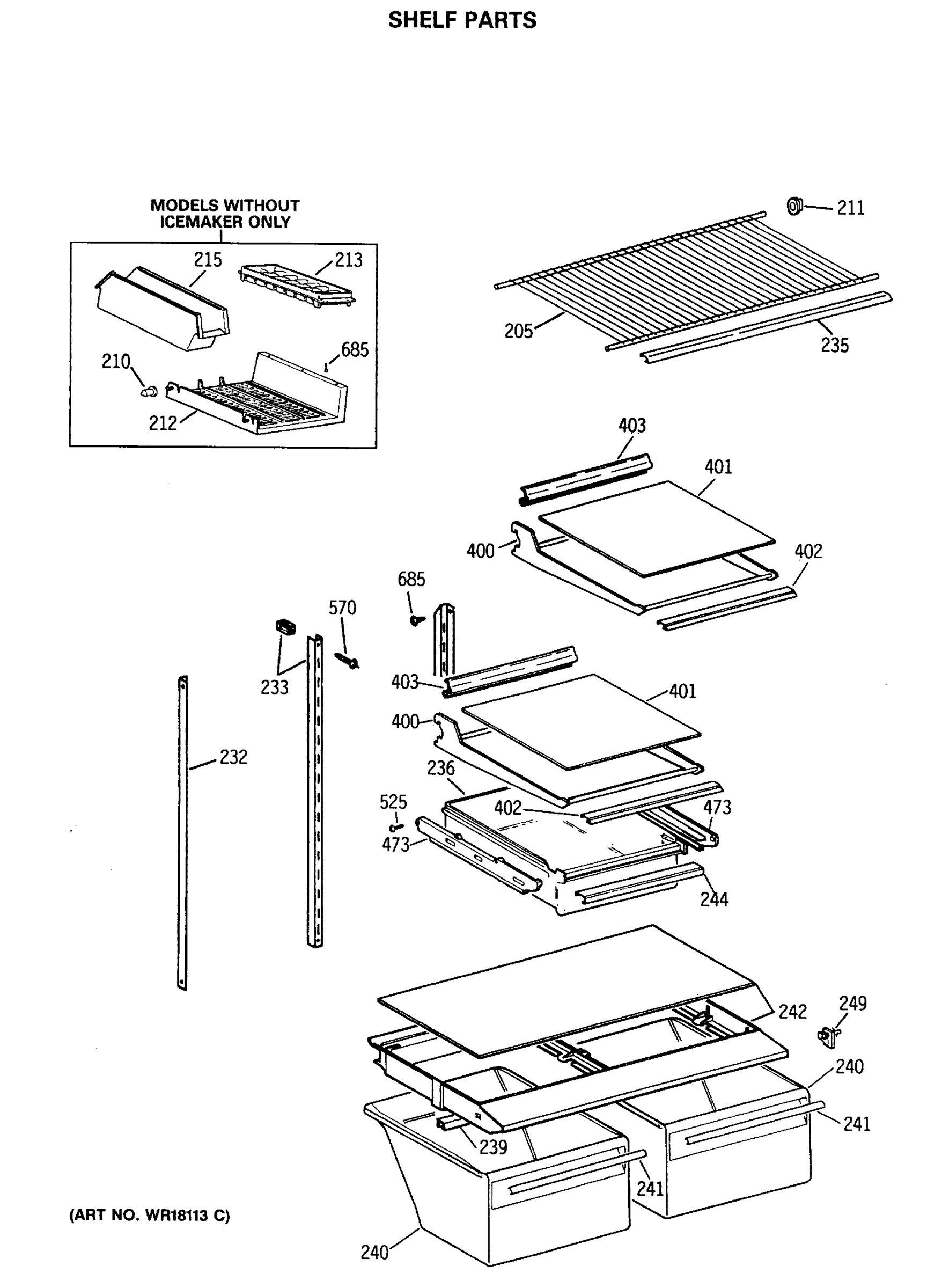 SHELF PARTS