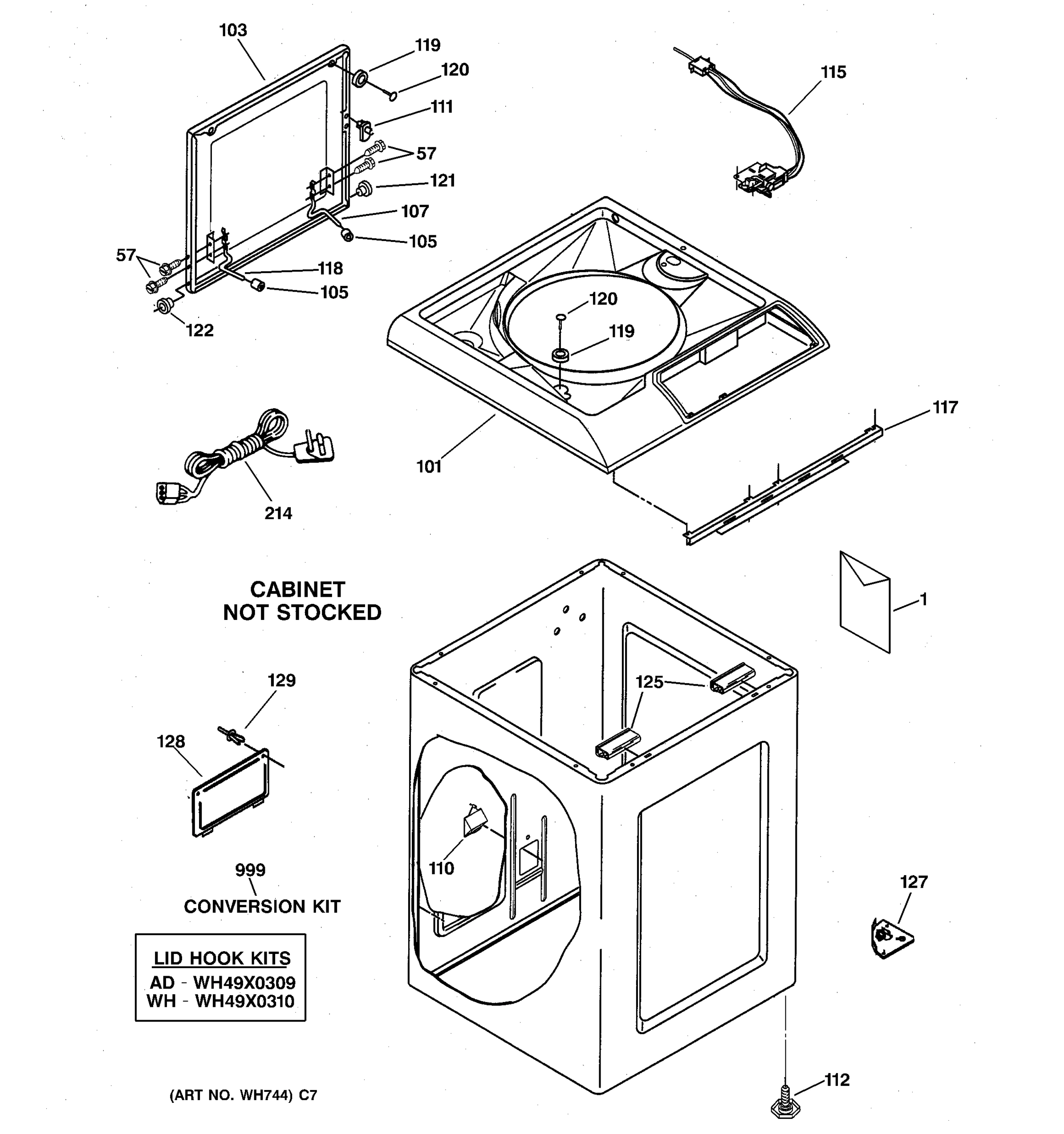 TOP & CABINET PARTS