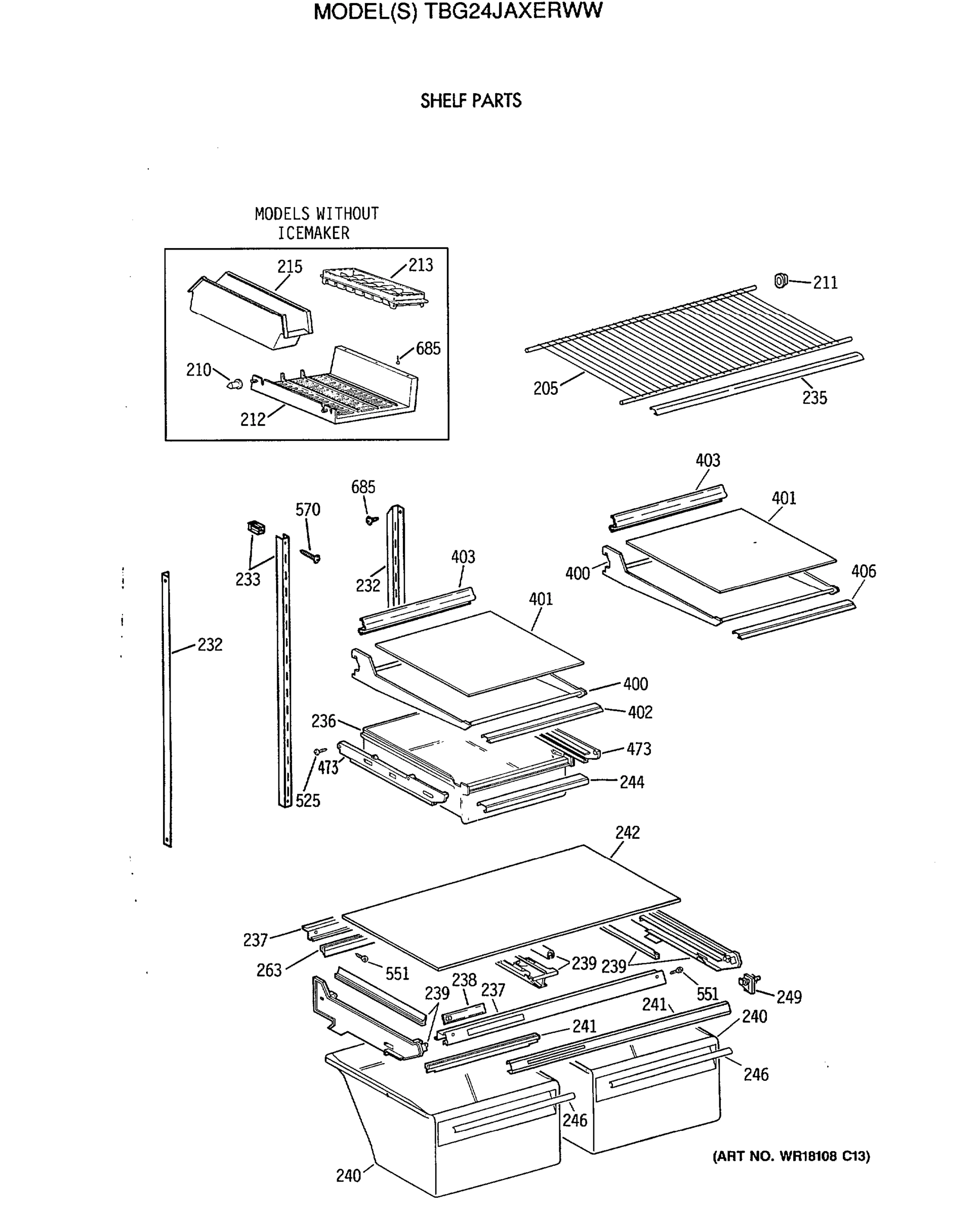 SHELF PARTS