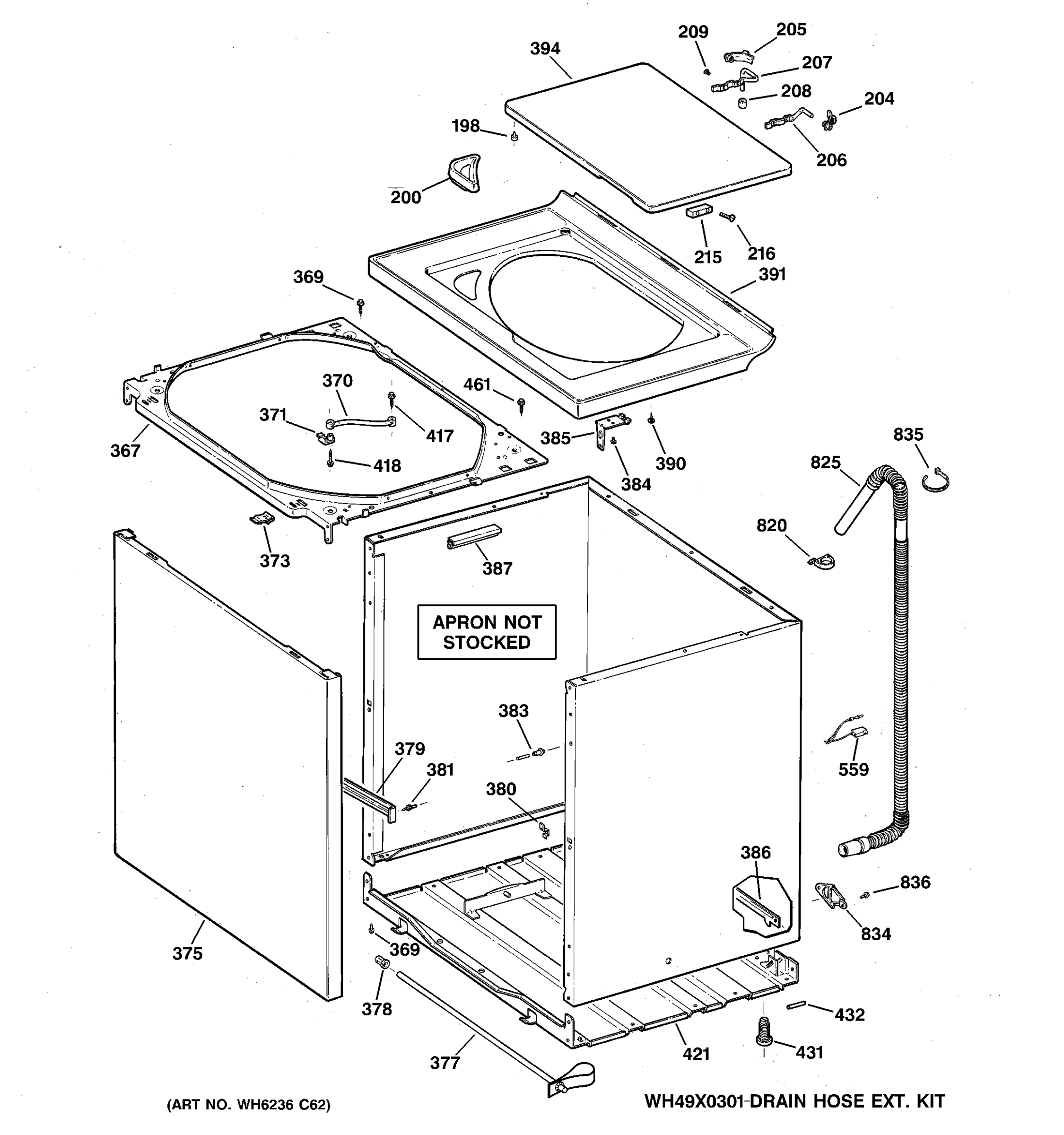 CABINET, COVER & FRONT PANEL