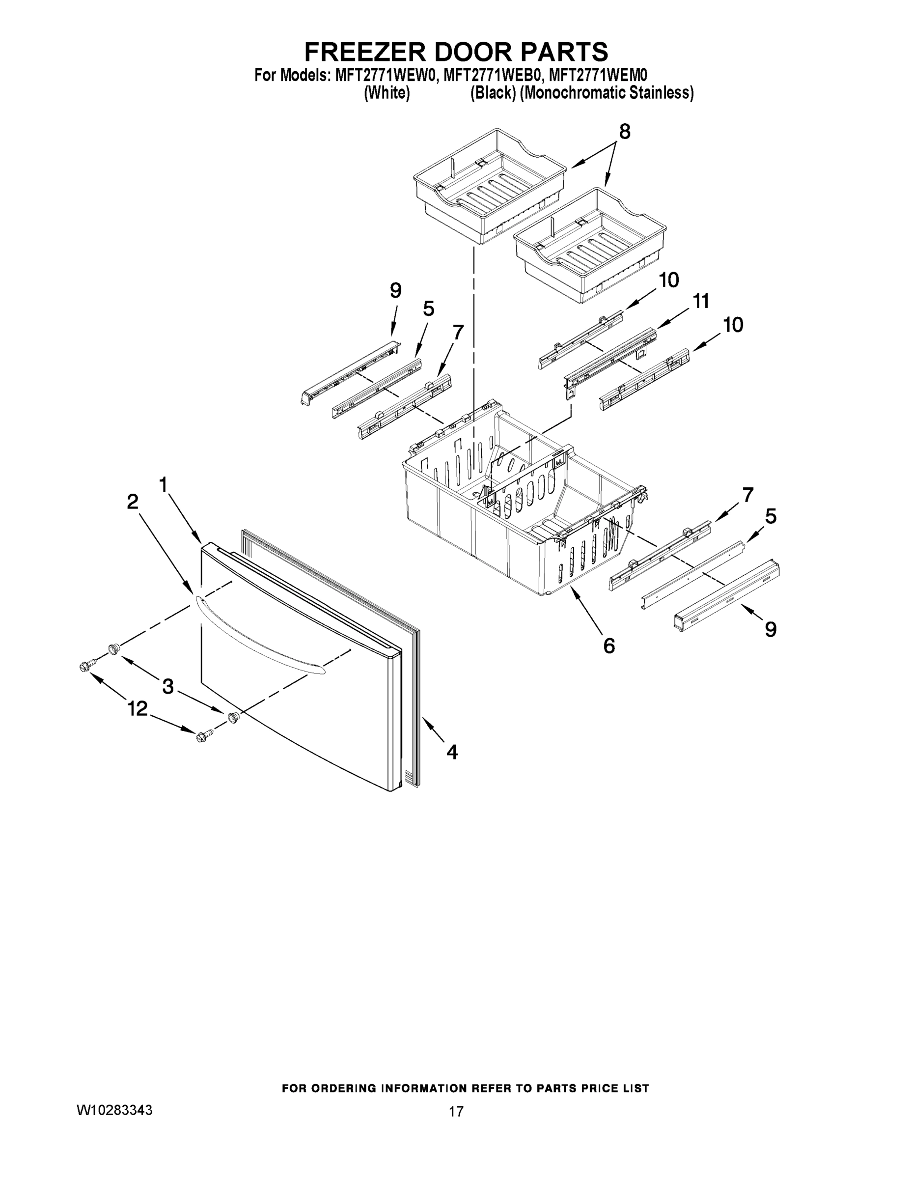 09 - FREEZER DOOR PARTS