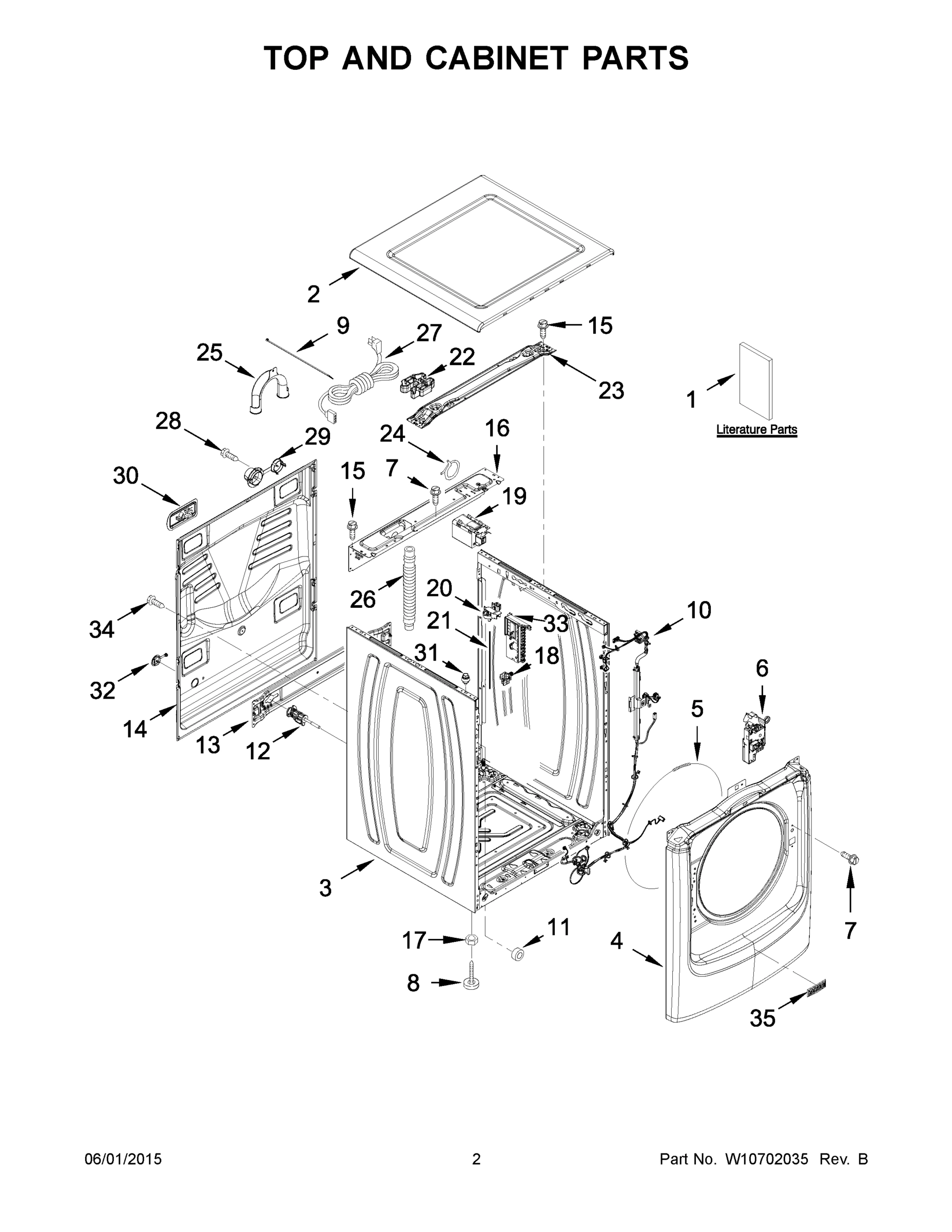 02 - TOP AND CABINET PARTS