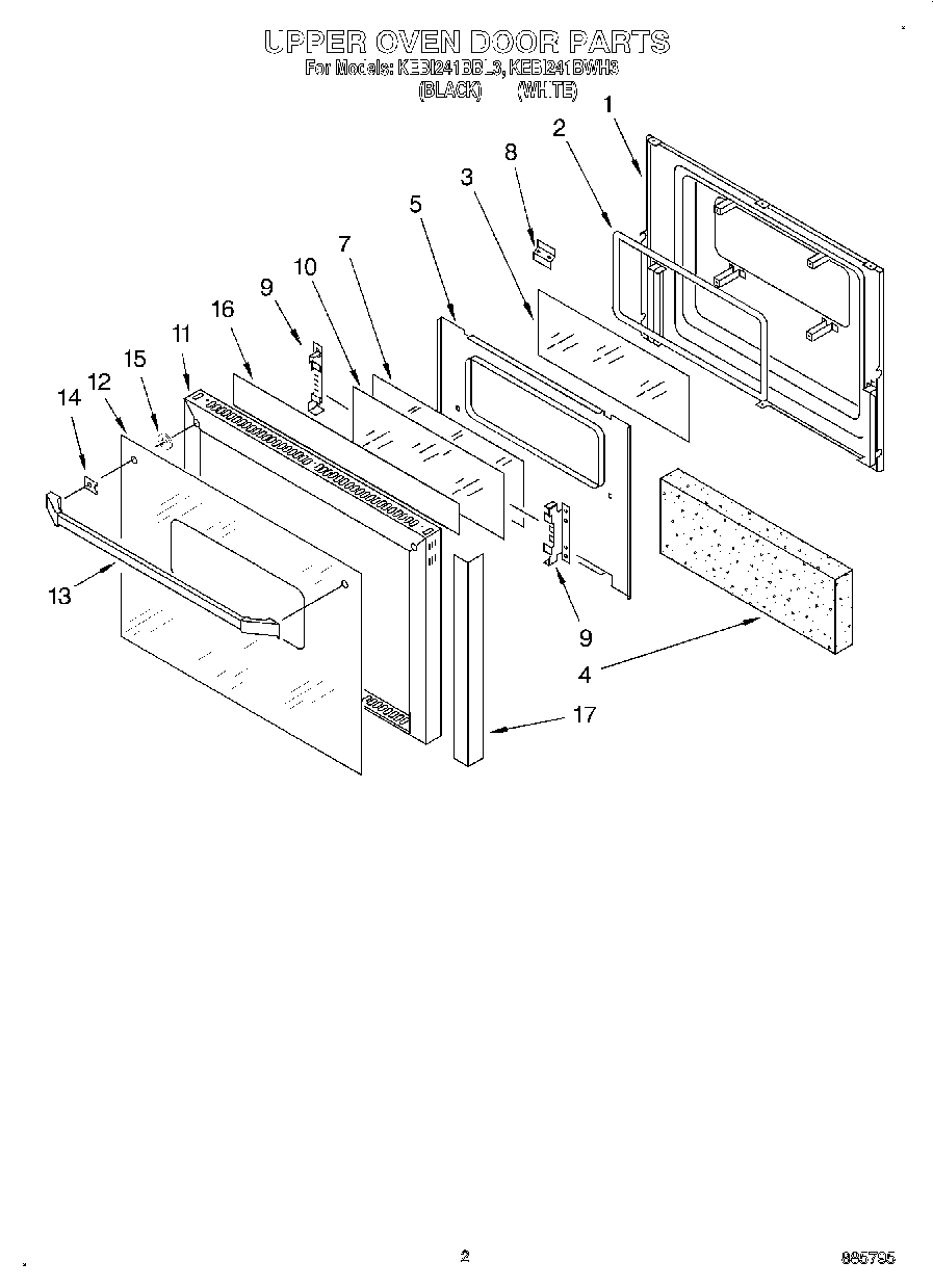 02 - UPPER OVEN DOOR