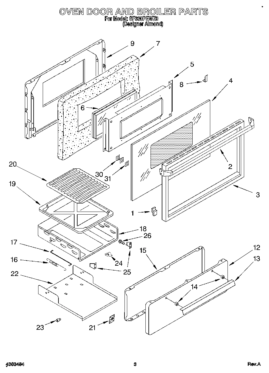 02 - OVEN DOOR AND BROILER