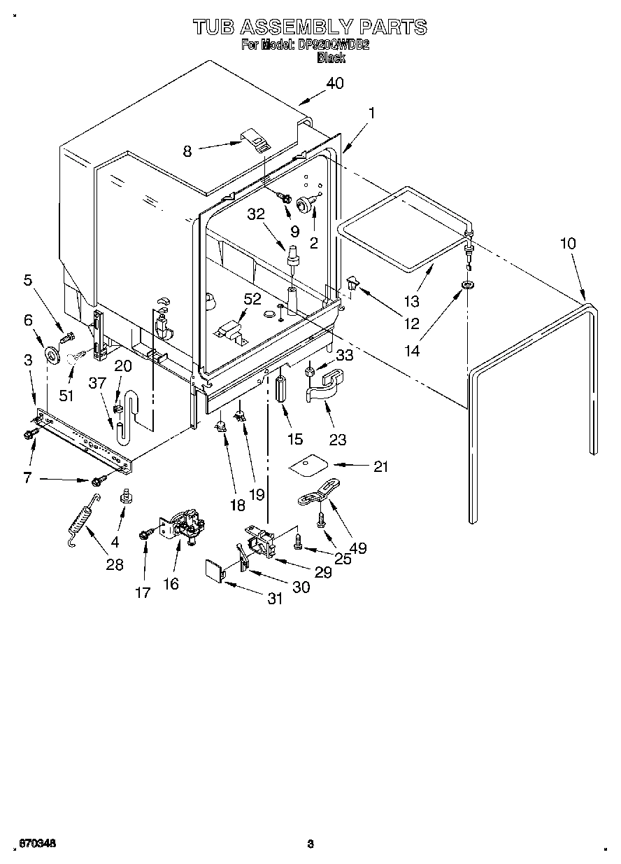 03 - TUB ASSEMBLY