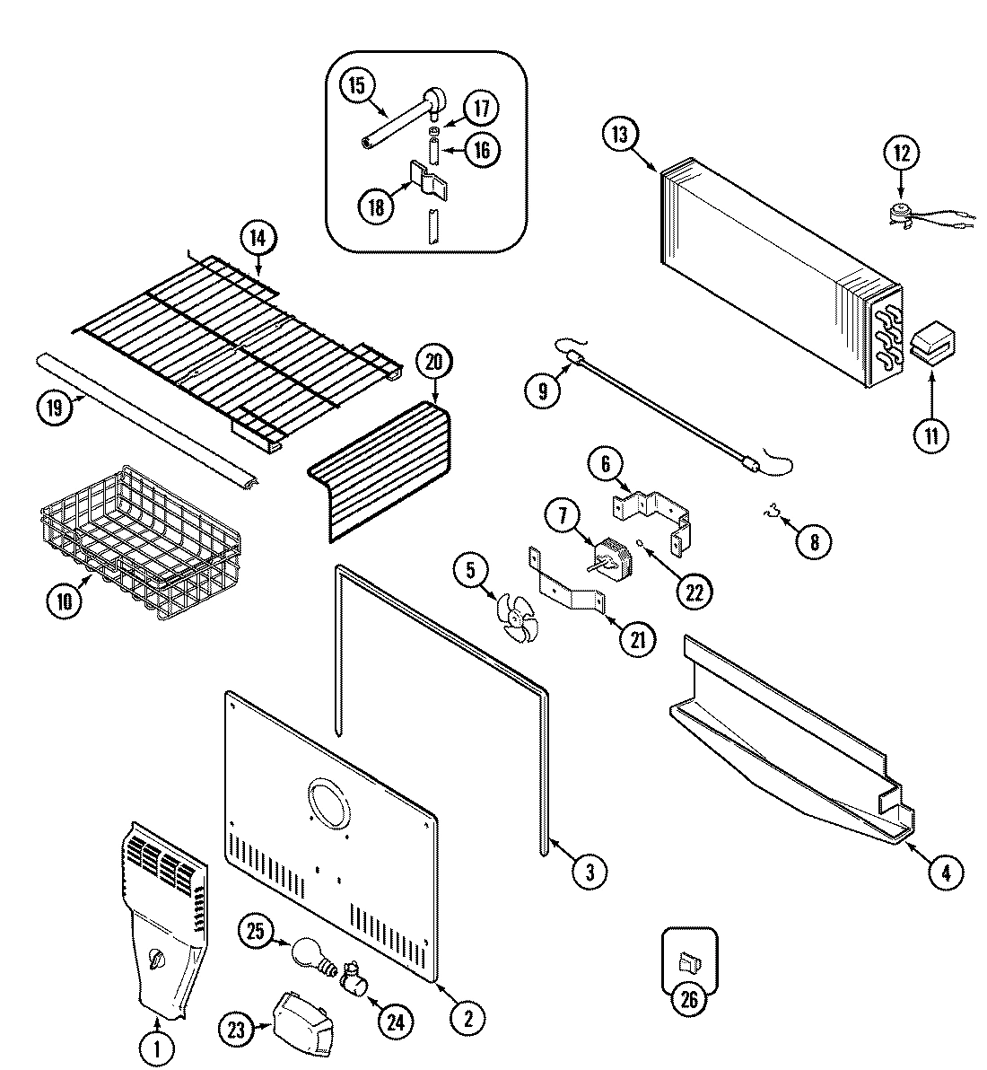 03 - FREEZER COMPARTMENT (BISQUE)