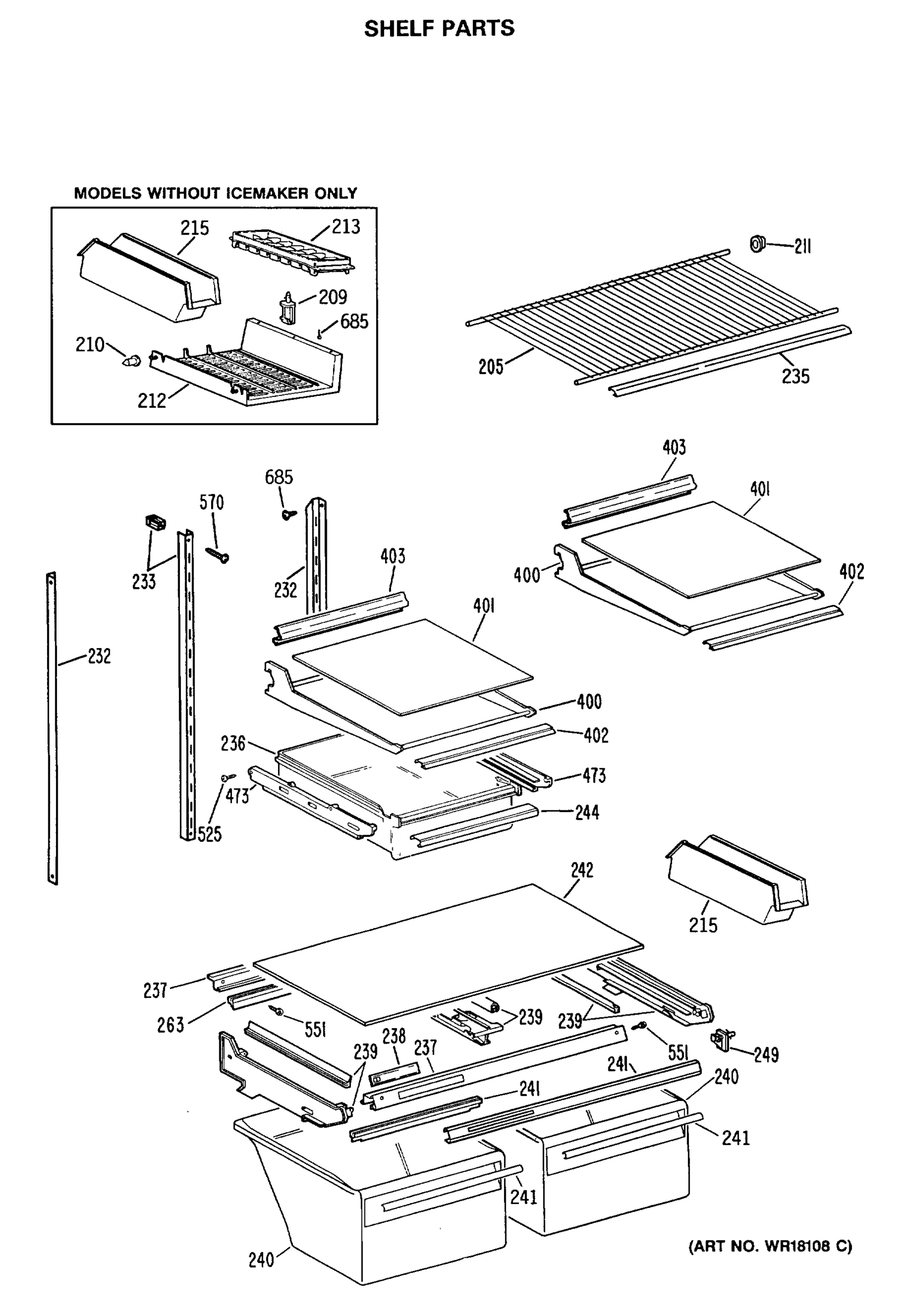 SHELF PARTS