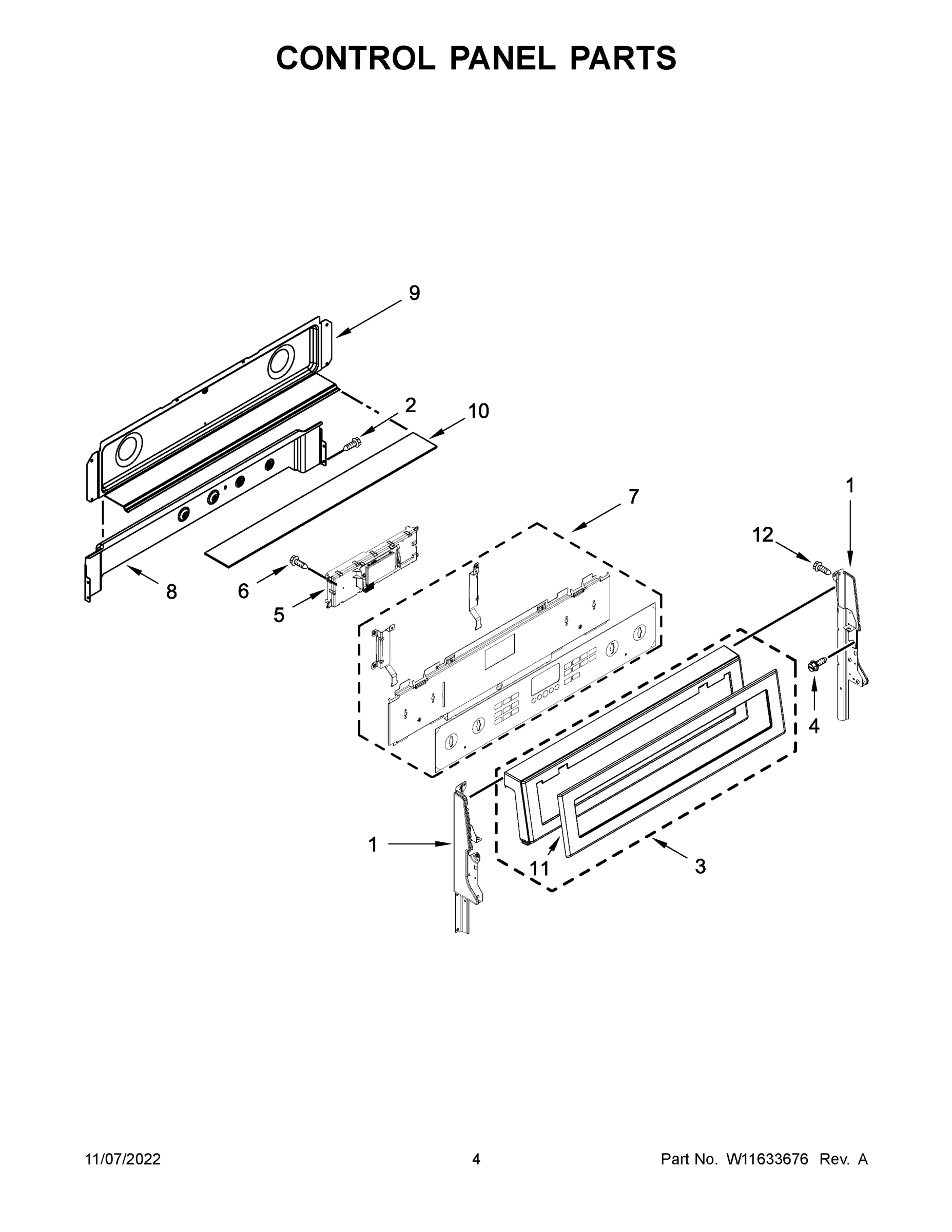 03 - CONTROL PANEL PARTS