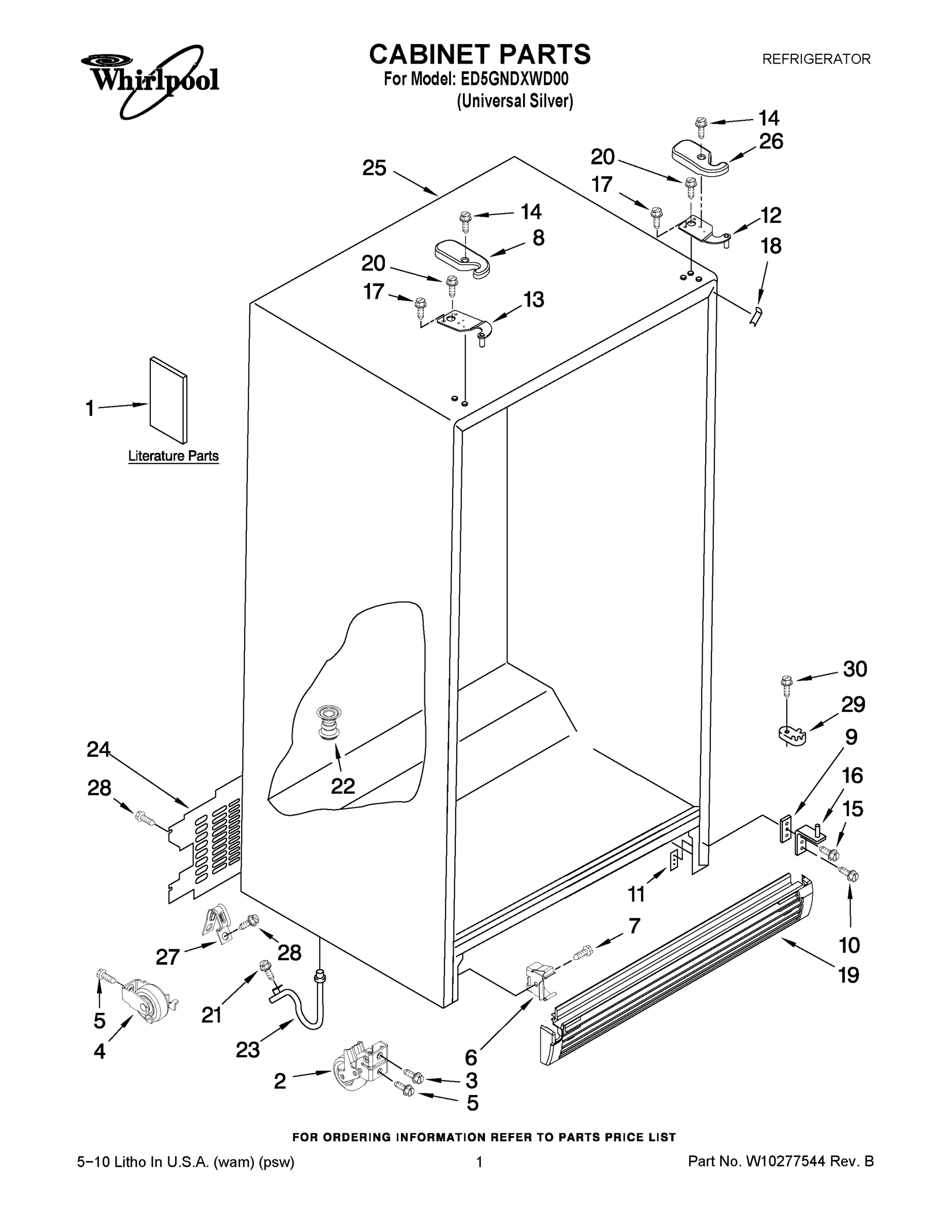 01 - CABINET PARTS