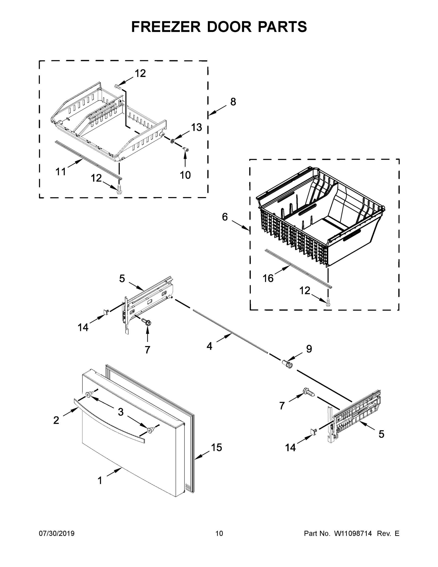 06 - FREEZER DOOR PARTS
