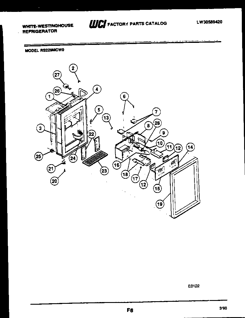 07 - ICE DOOR, DISPENSER AND WATER TANK