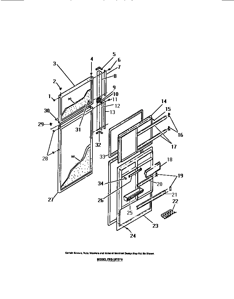 12 - FOOD AND FREEZER DOORS