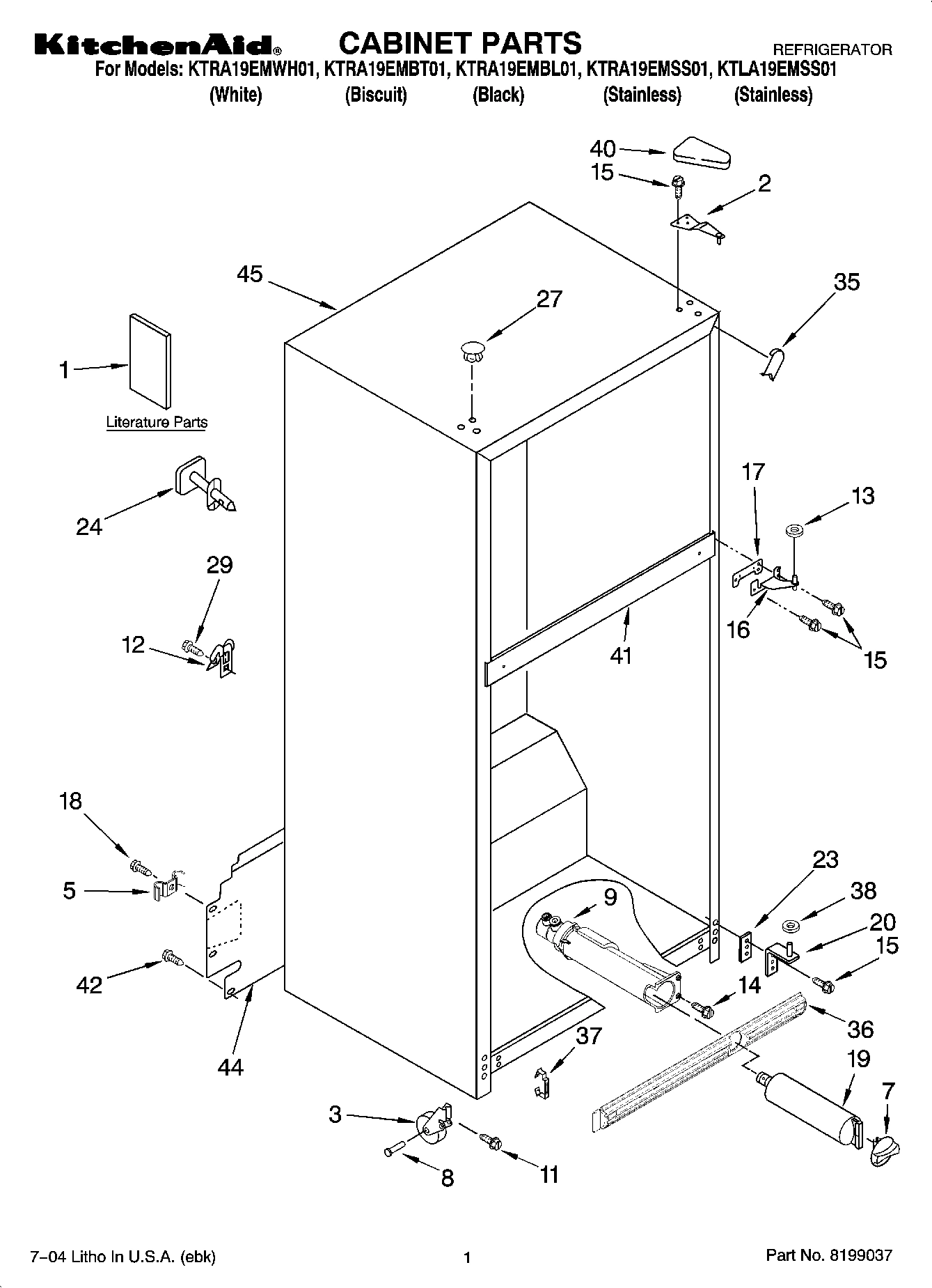 01 - CABINET PARTS