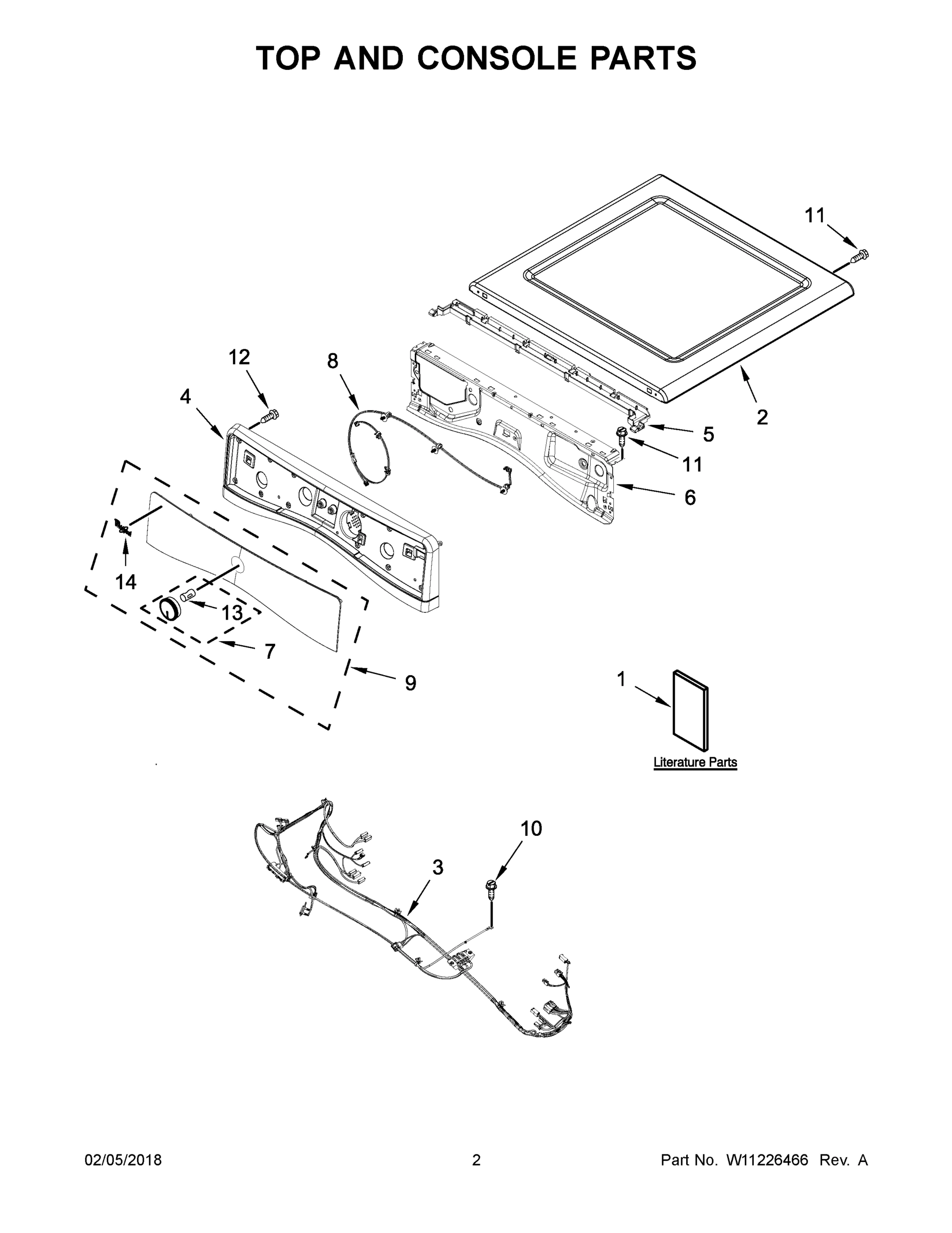 02 - TOP AND CONSOLE PARTS