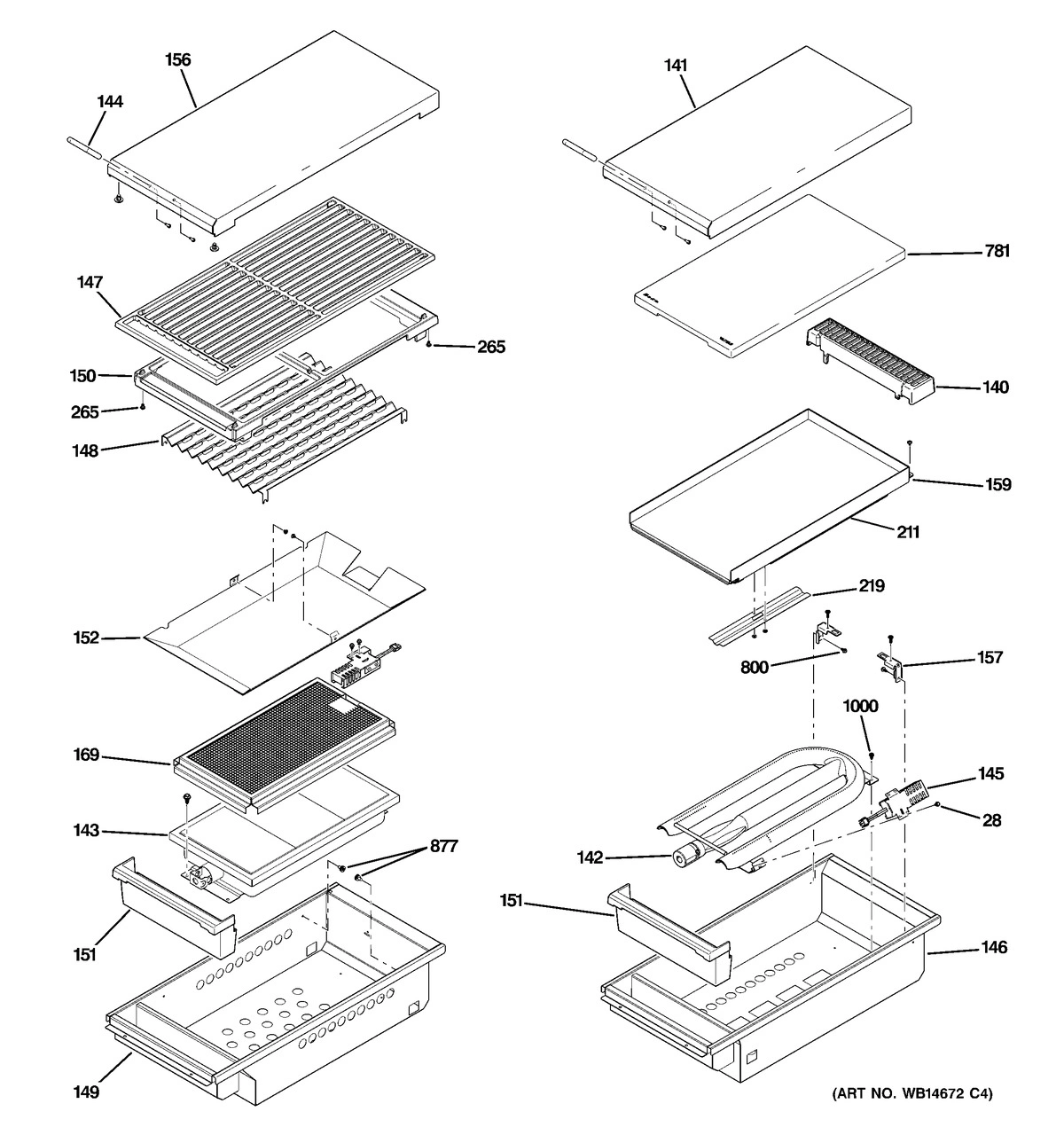 GRILL & GRIDDLE ASSEMBLY