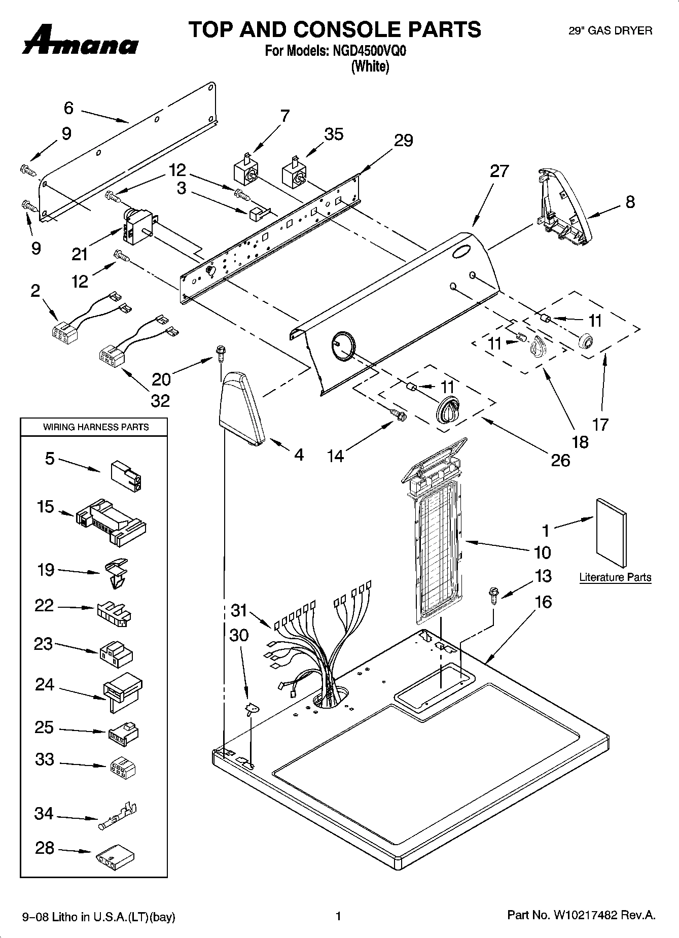 01 - TOP AND CONSOLE PARTS