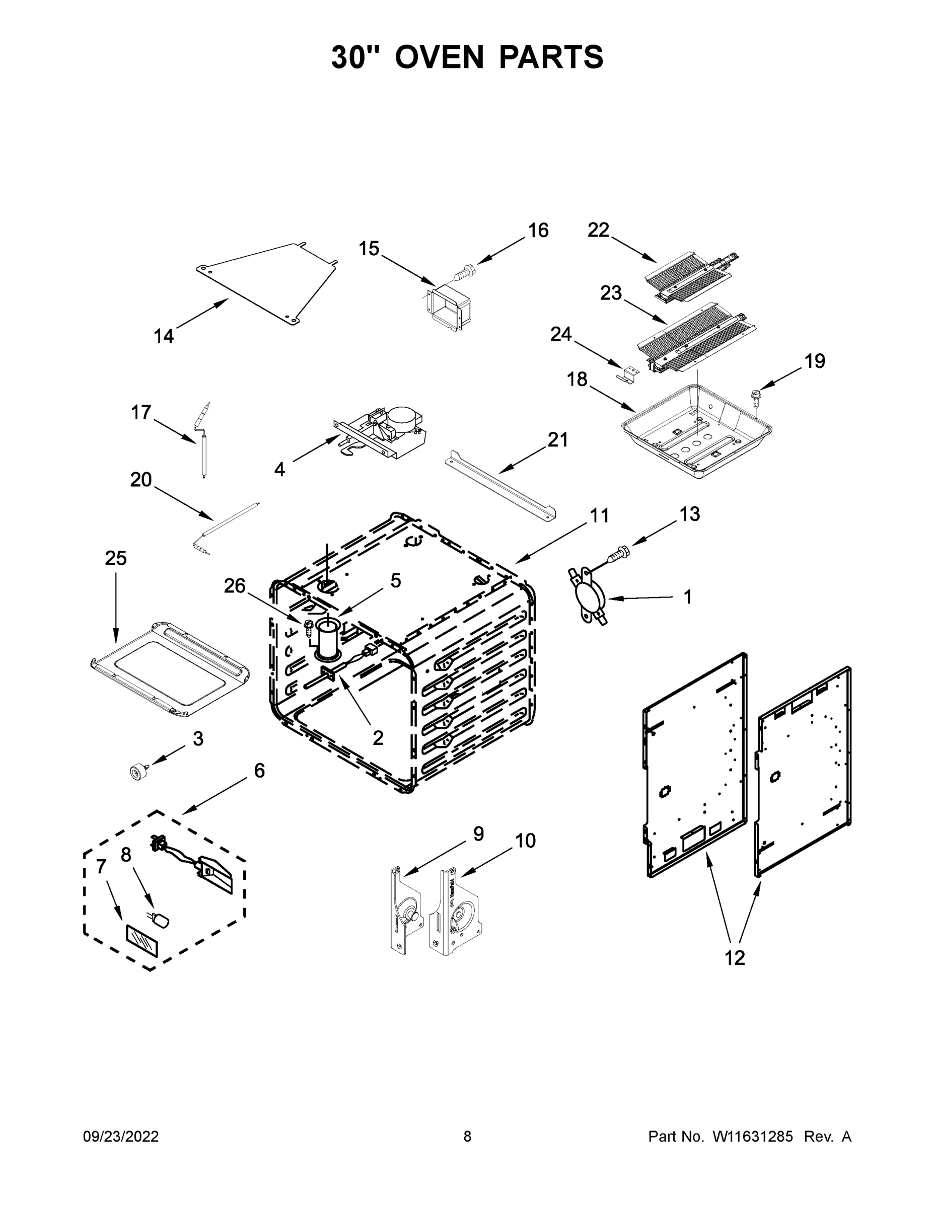 05 - 30" OVEN PARTS