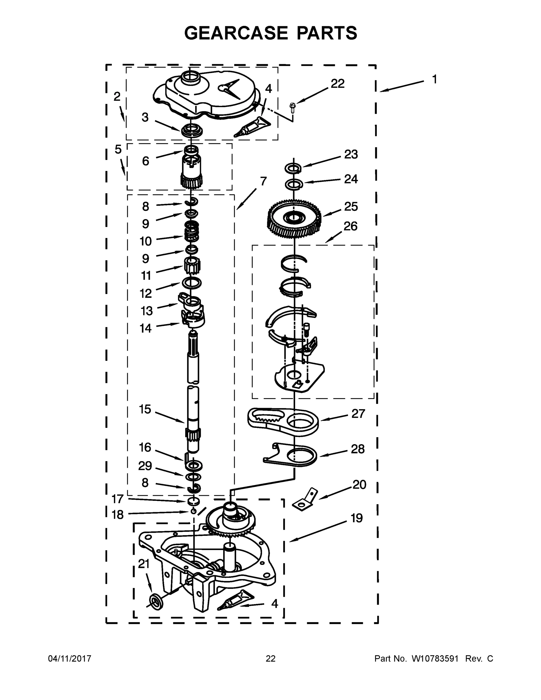 12 - GEARCASE PARTS