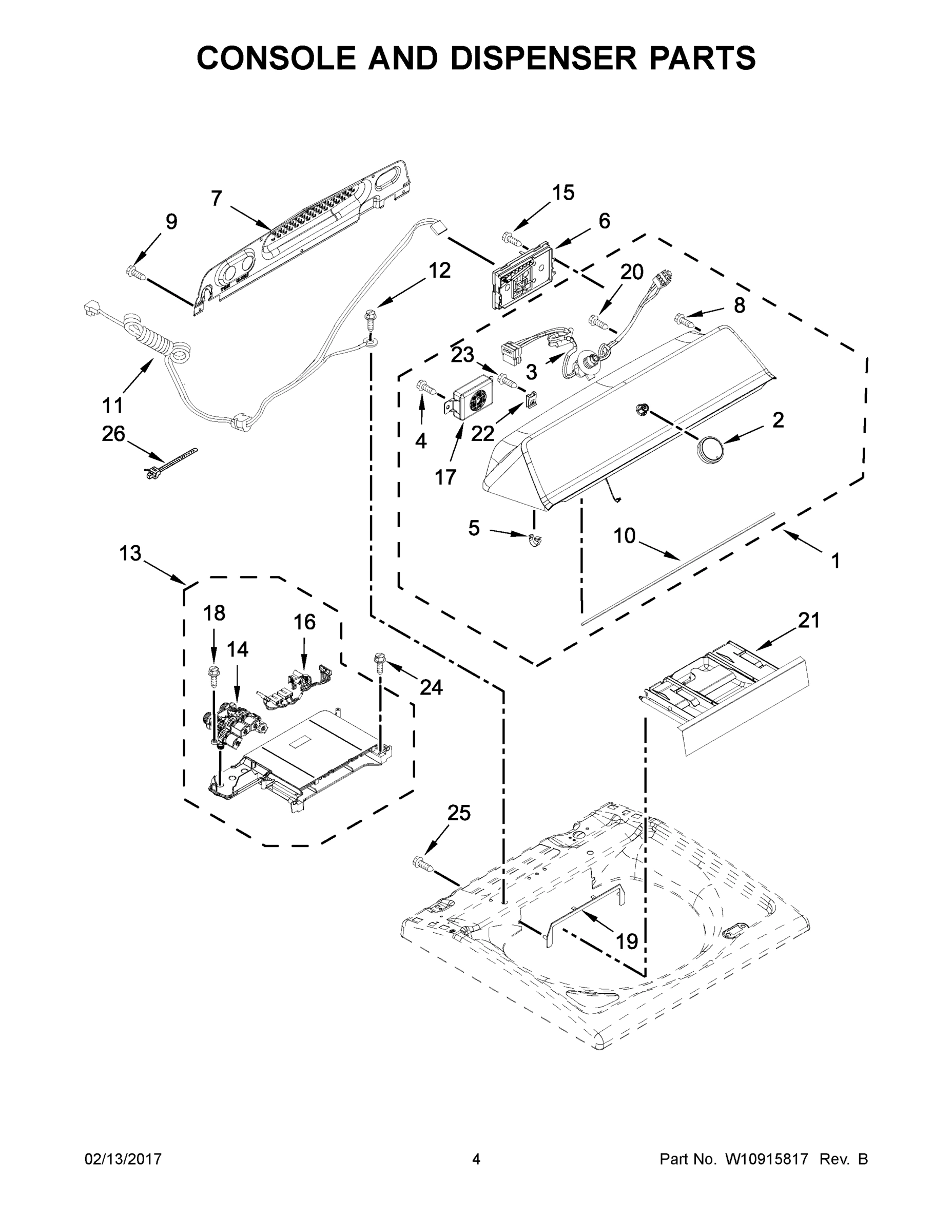 03 - CONSOLE AND DISPENSER PARTS