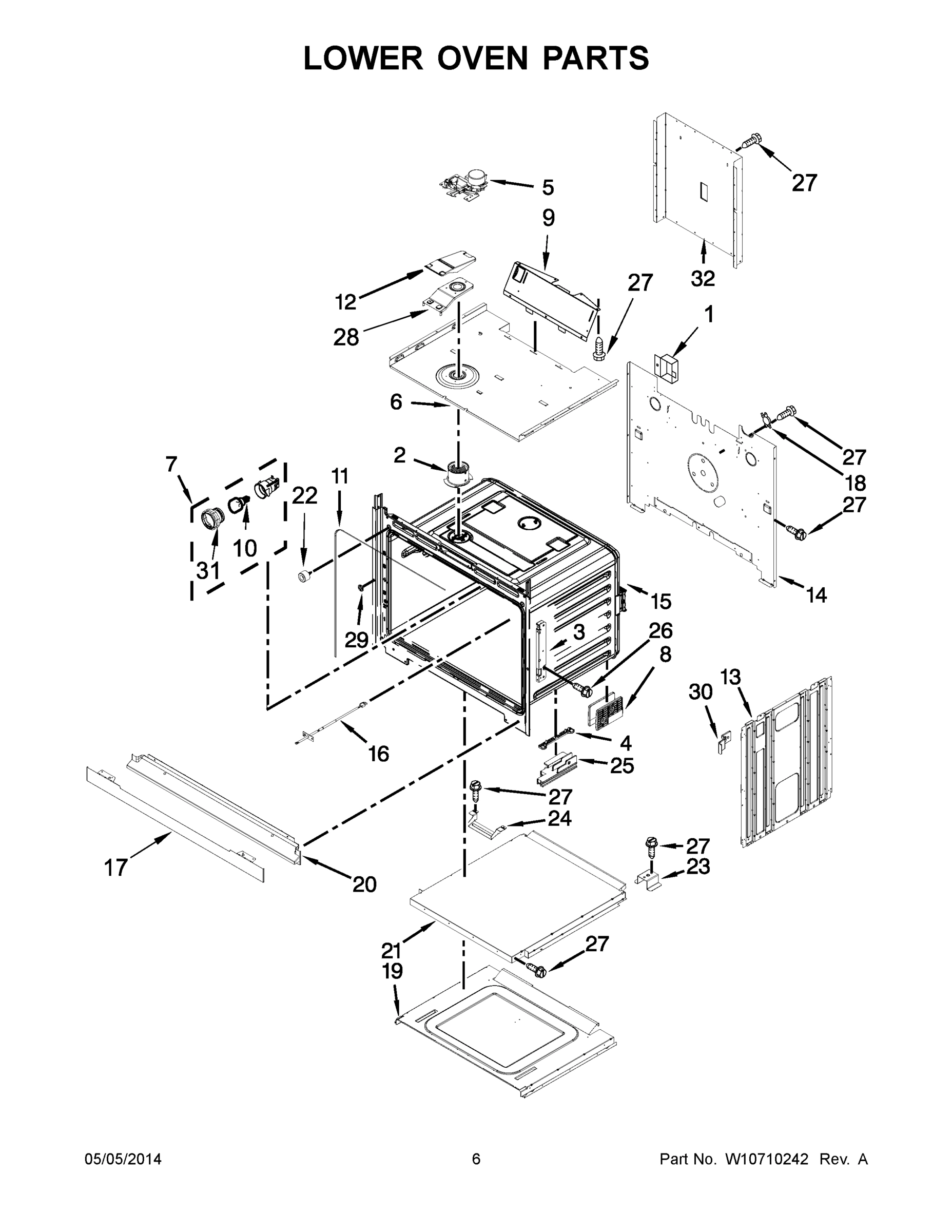 04 - LOWER OVEN PARTS