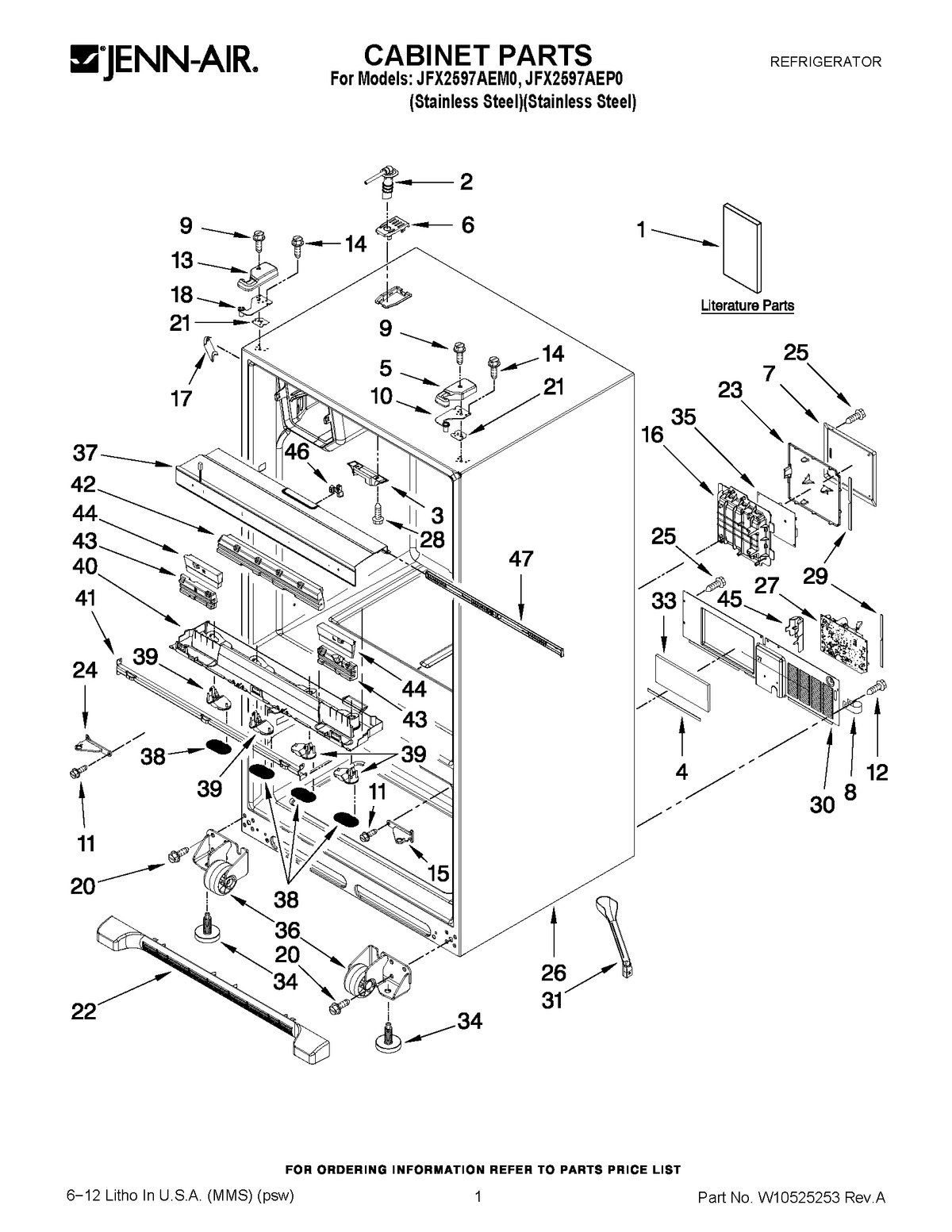 01 - CABINET PARTS